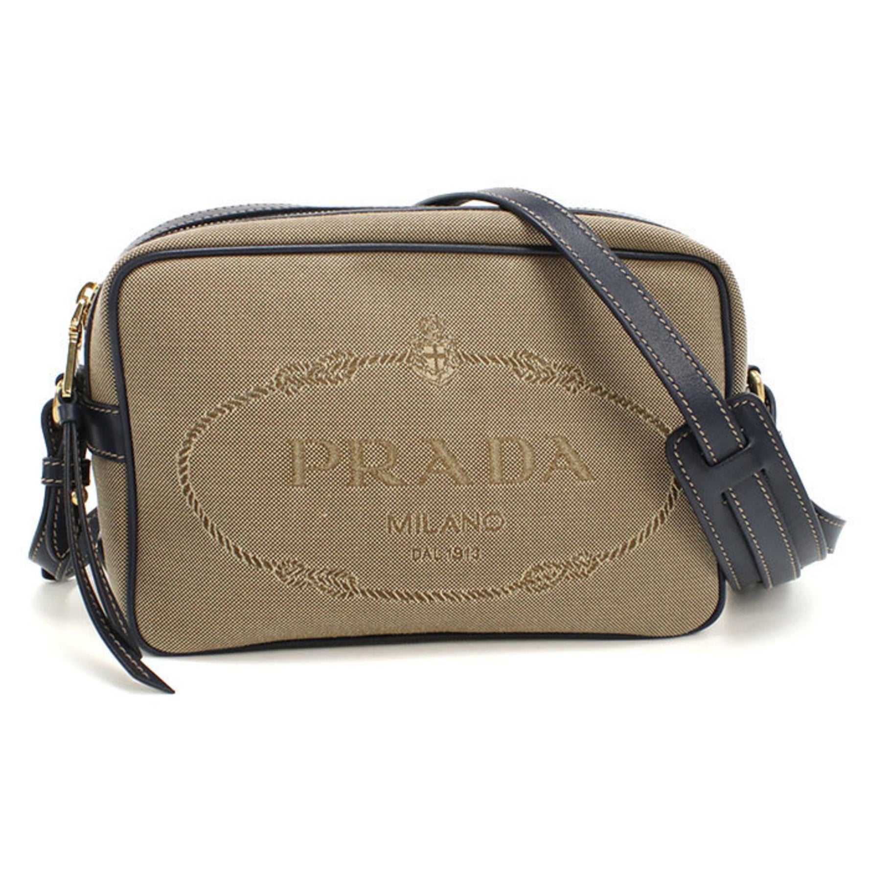 PRADA Crossbody Shoulder Bag Logo Jacquard