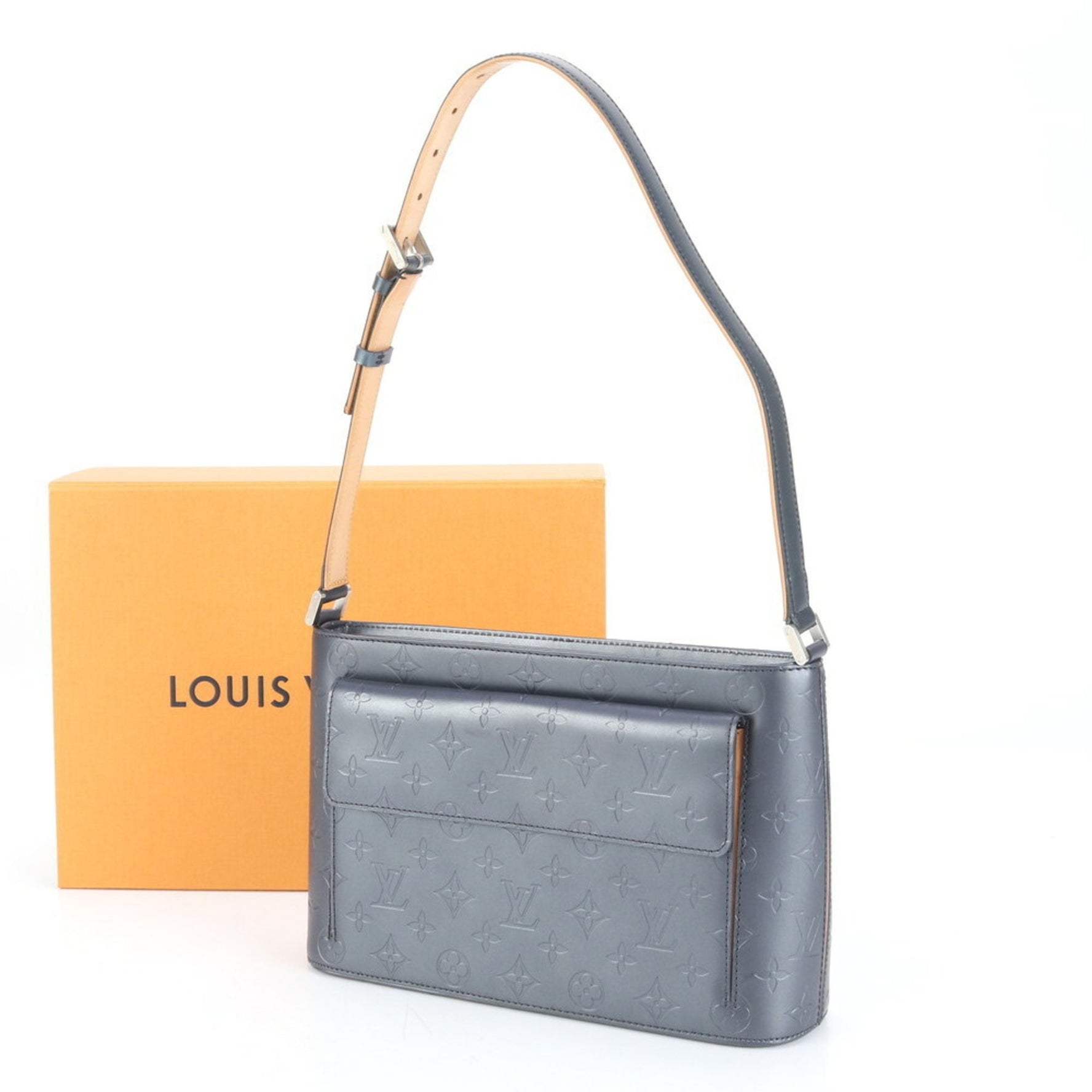 Louis Vuitton Monogram Matte Alston M55125 Leather Shoulder Bag/Tote Bag/Handbag for Women