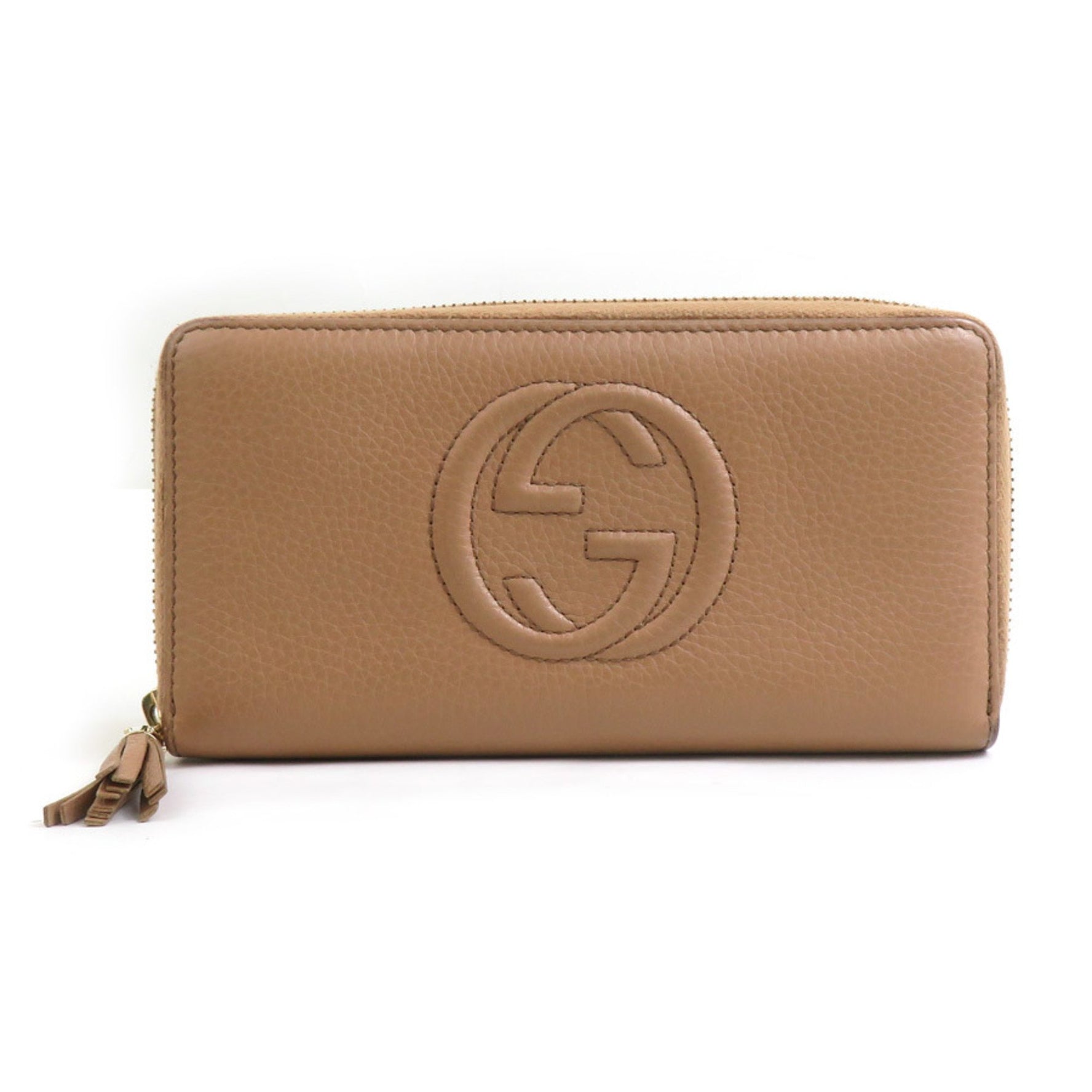 Gucci Soho Round Long Wallet in and Gold Leather
