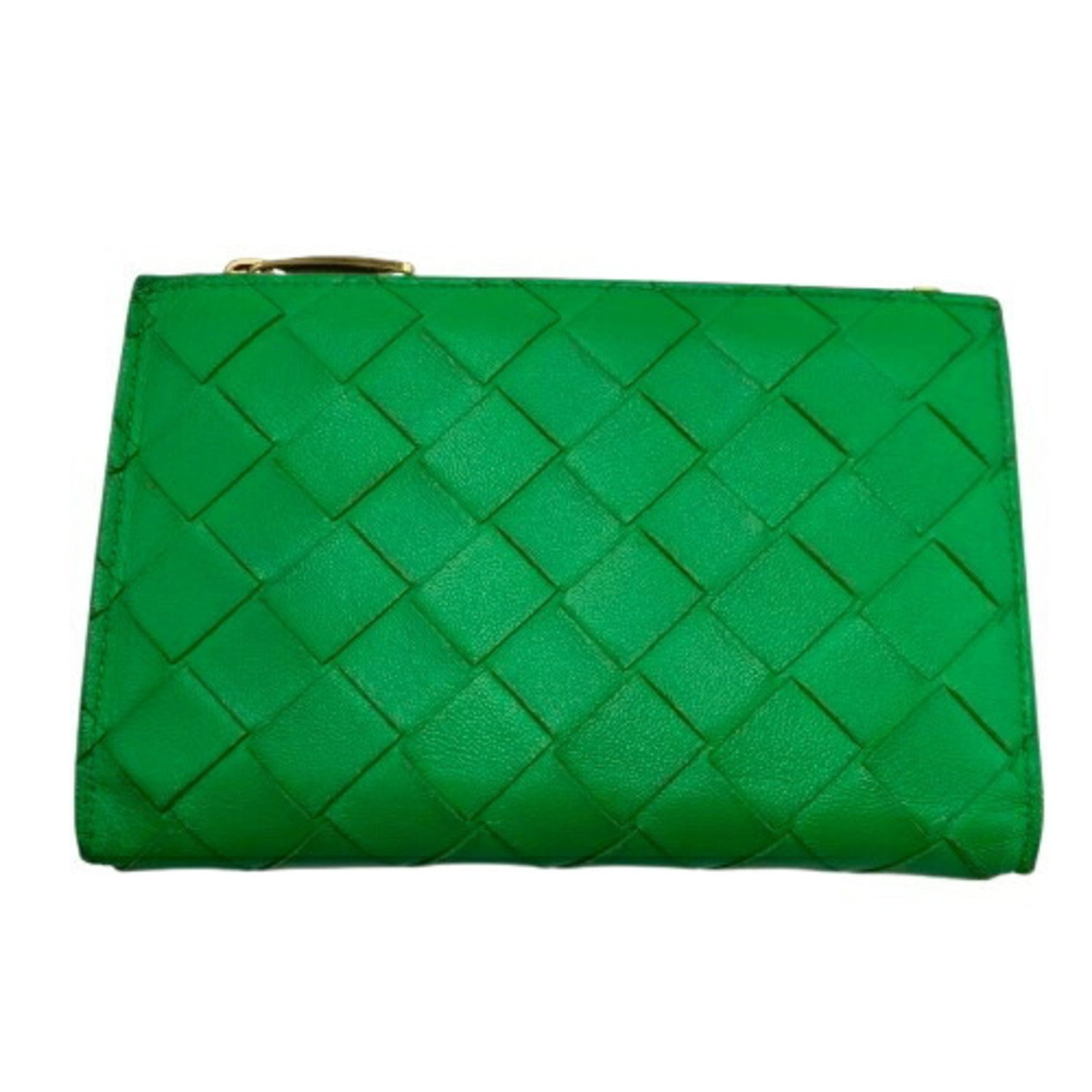 BOTTEGA VENETA Bottega Veneta Intrecciato Medium Wallet Green
