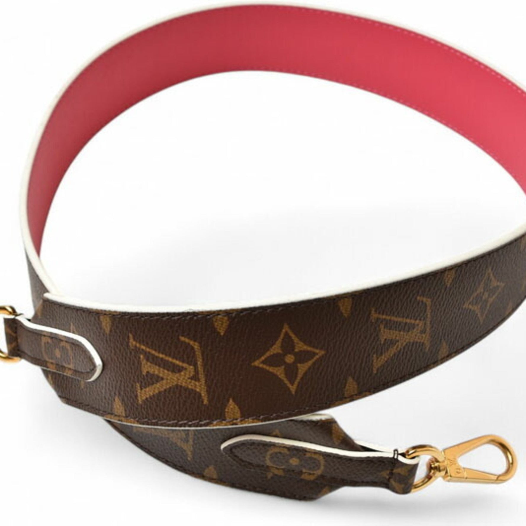 Louis Vuitton Shoulder Strap Bandouliere Monogram Hot Pink
