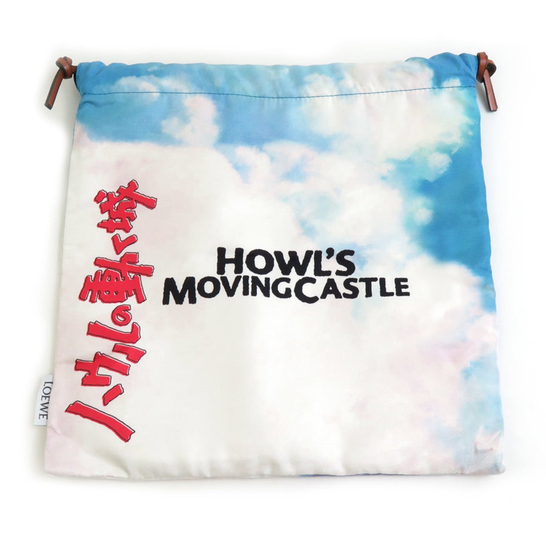 LOEWE pouch Howl's Moving Castle drawstring canvas multicolor ladies
