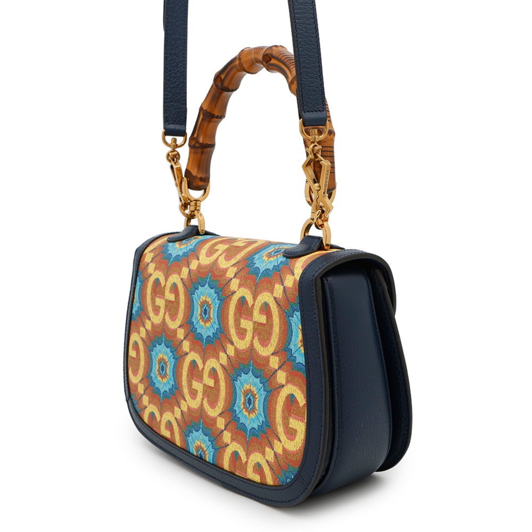 Gucci Bamboo Handbag 1947 Medium Leather Anniversary Model