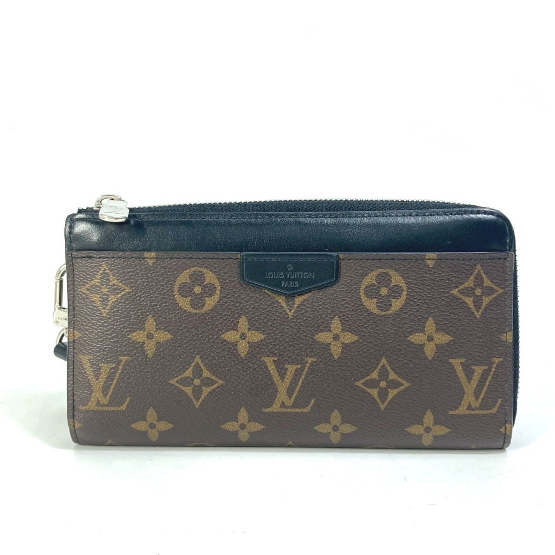 LOUIS VUITTON M69407 Monogram Macassar Zippy Dragonne Long Wallet with Strap, Canvas, Men's, Brown
