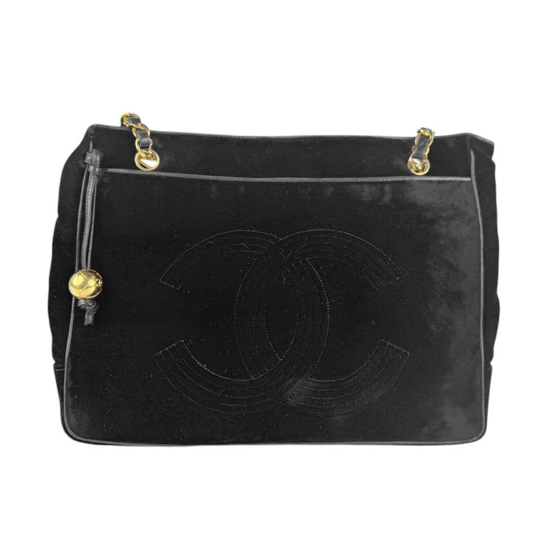 CHANEL Shoulder Bag Velvet