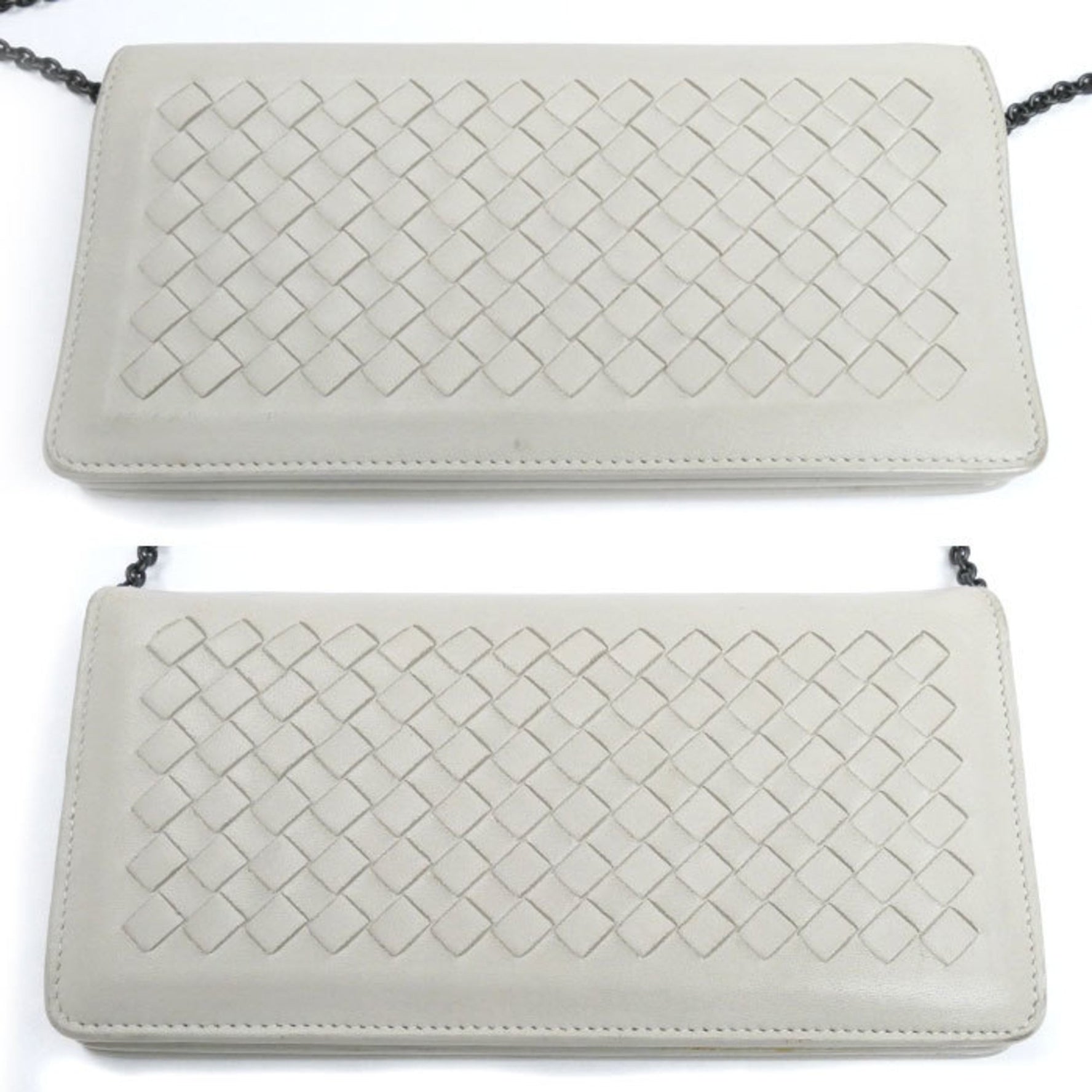 BOTTEGAVENETA Bottega Veneta Intrecciato Chain Wallet Long