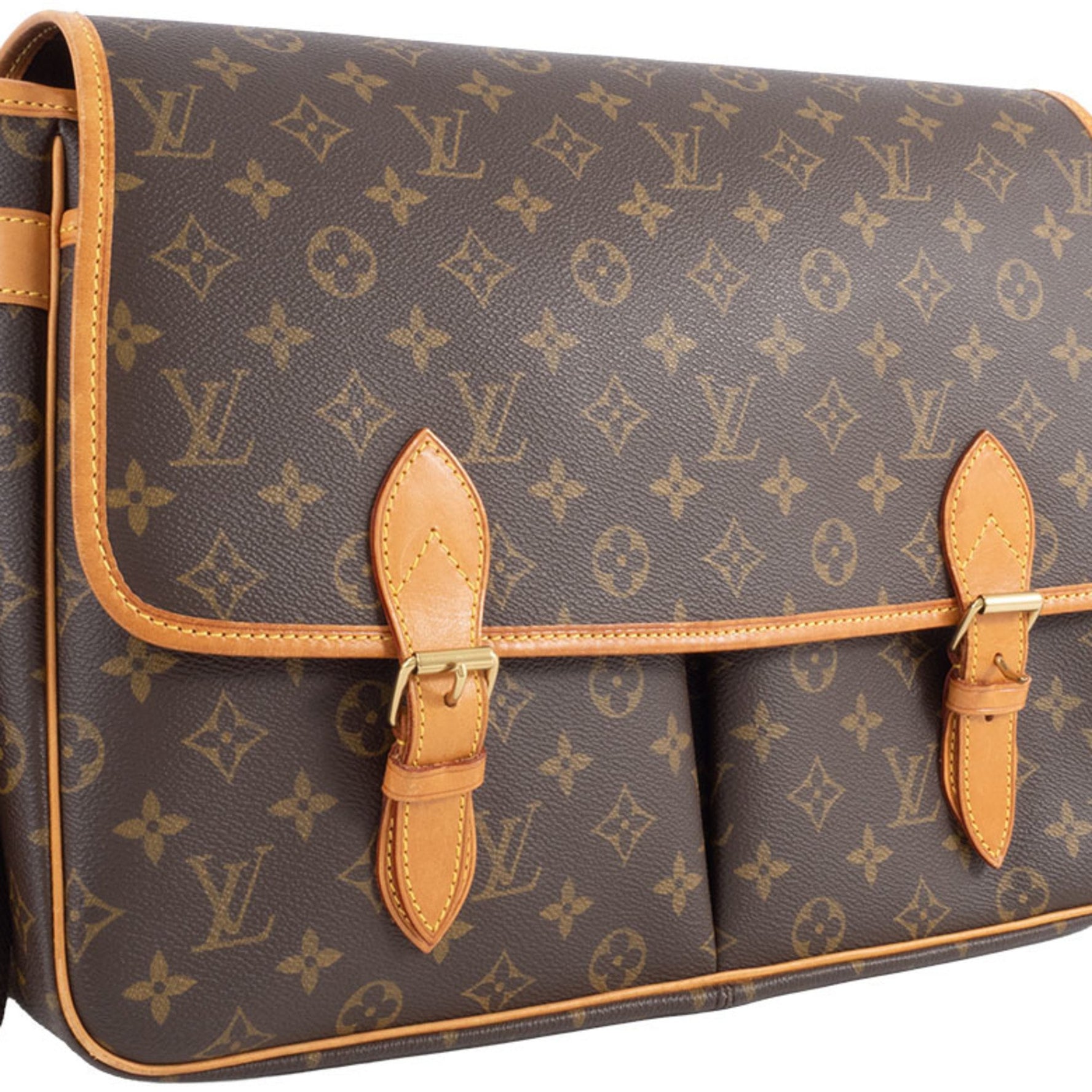 Louis Vuitton Gibessier GM Shoulder Bag Monogram Canvas Men's Unisex