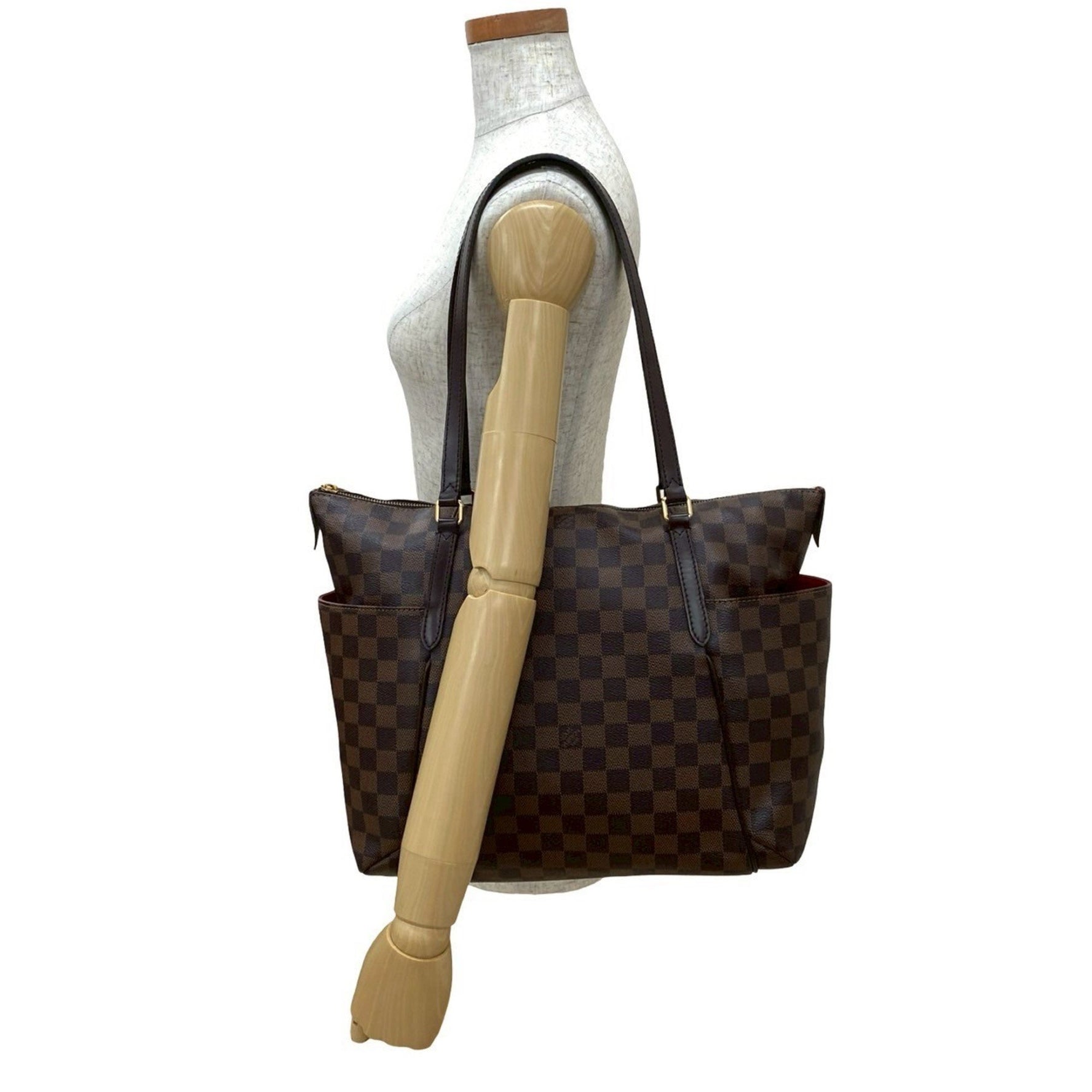 Louis Vuitton Totally MM Damier Leather Tote Bag, Handbag, or Semi-Shoulder Bag in (Product Code: