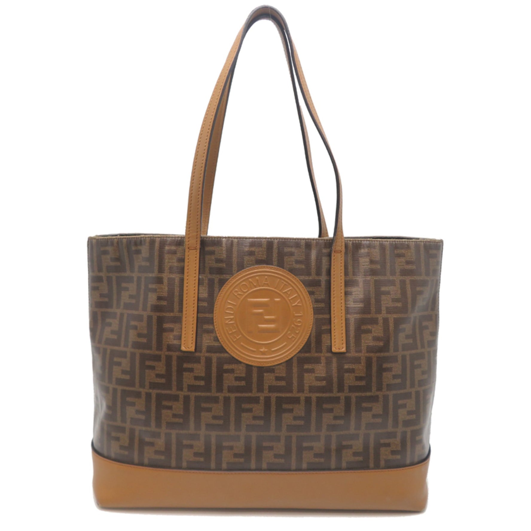Fendi Tote Bag PVC Zucca Pattern (Brown)