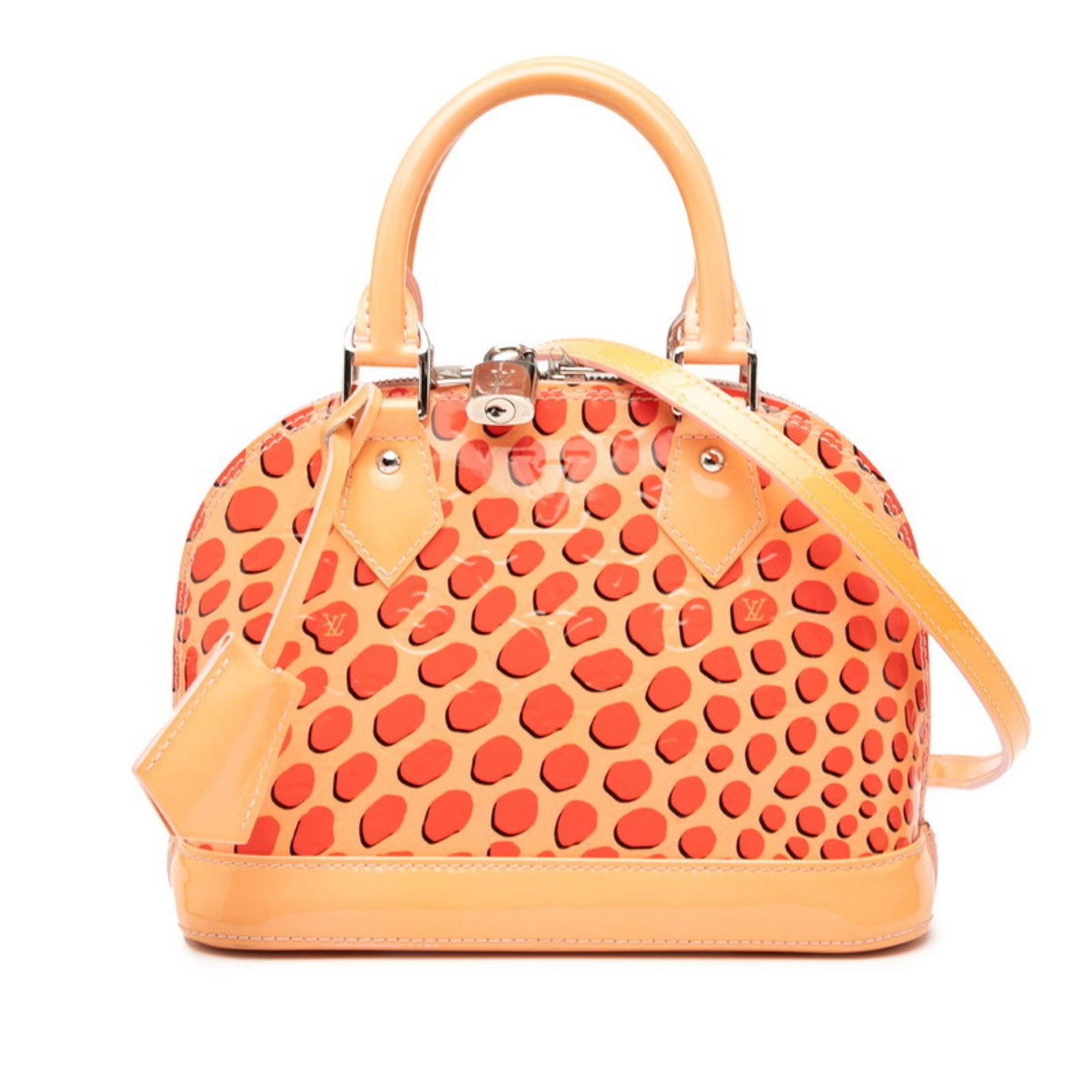 Louis Vuitton Monogram Vernis Jungle Dot Alma BB Handbag/Shoulder Bag, Pink and Red Patent Leather, LOUIS VUITTON