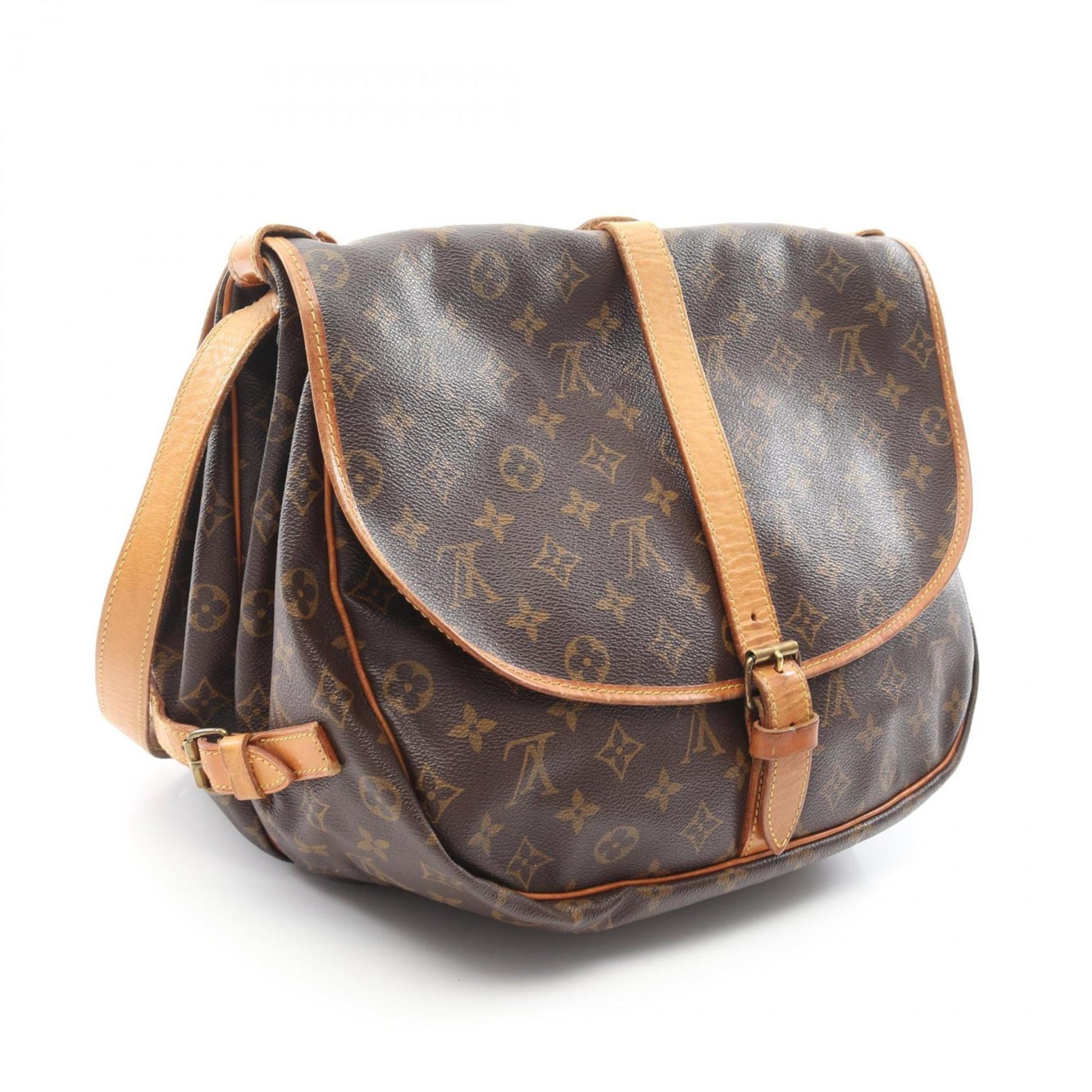 Louis Vuitton Saumur 35 Shoulder Bag, Coated Canvas and Leather, Monogram
