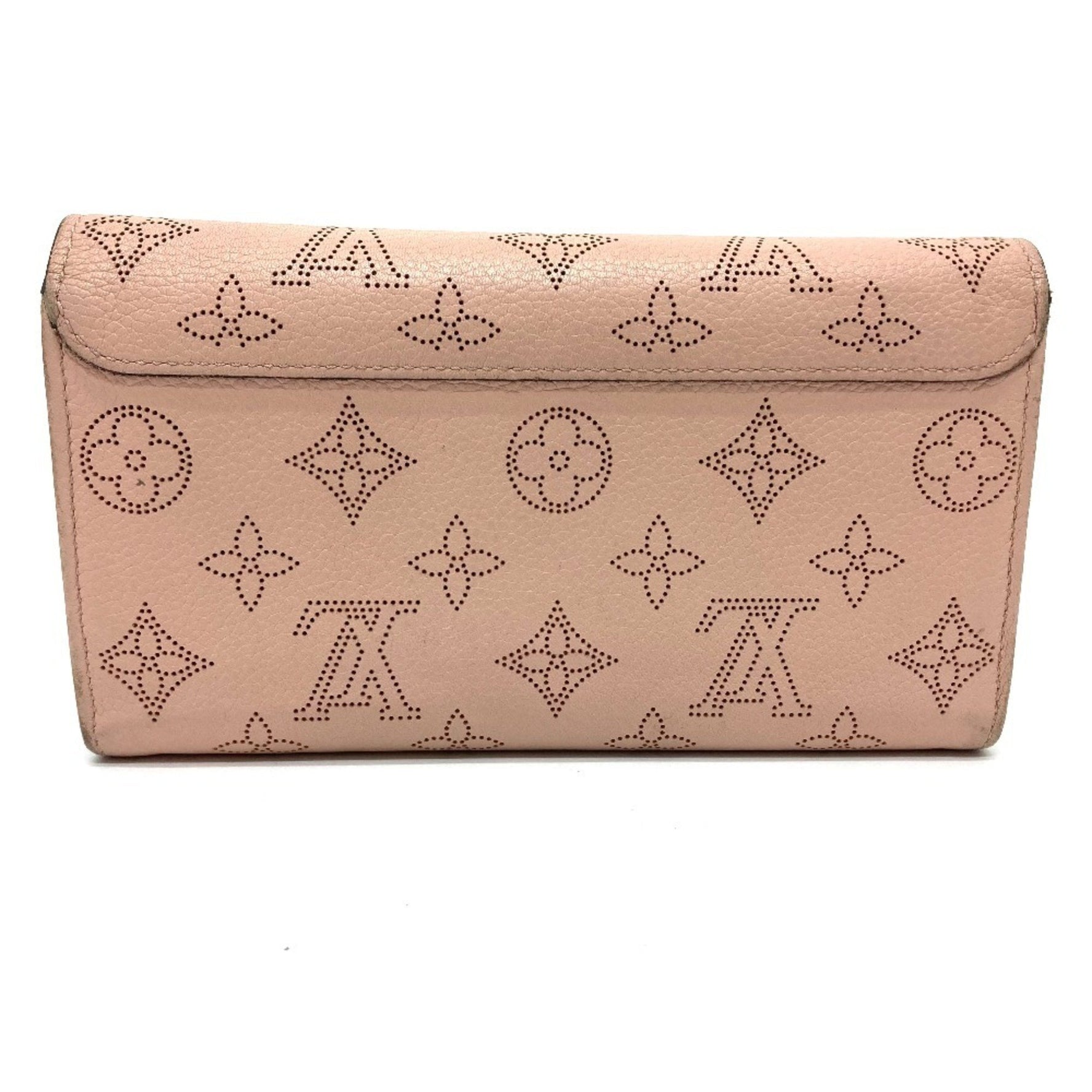 Louis Vuitton Monogram Mahina Portefeuille Iris Bifold Long Wallet in Leather, Magnolia Pink