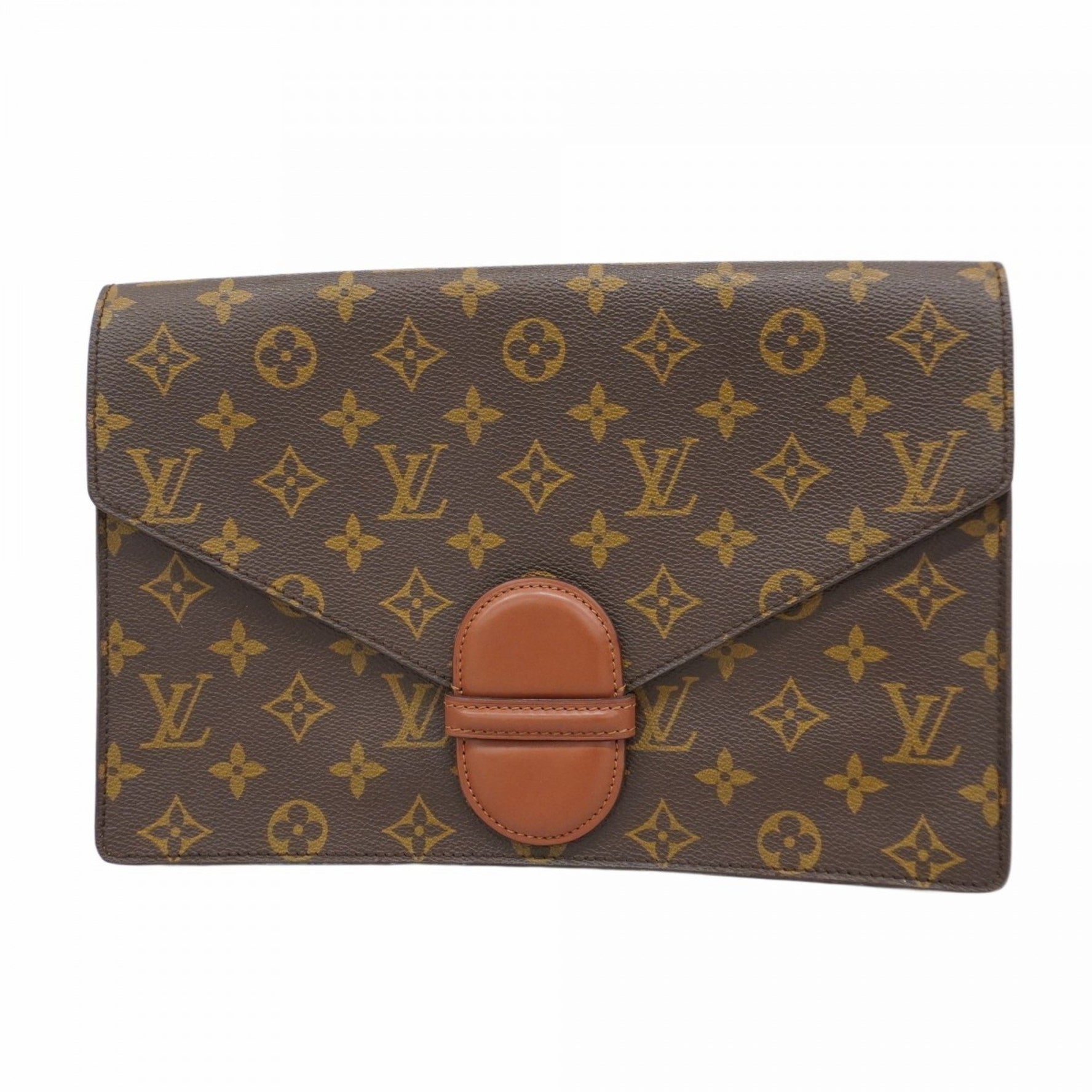Louis Vuitton Monogram Ranelagh Clutch Bag M51782 Brown Men's/Women's