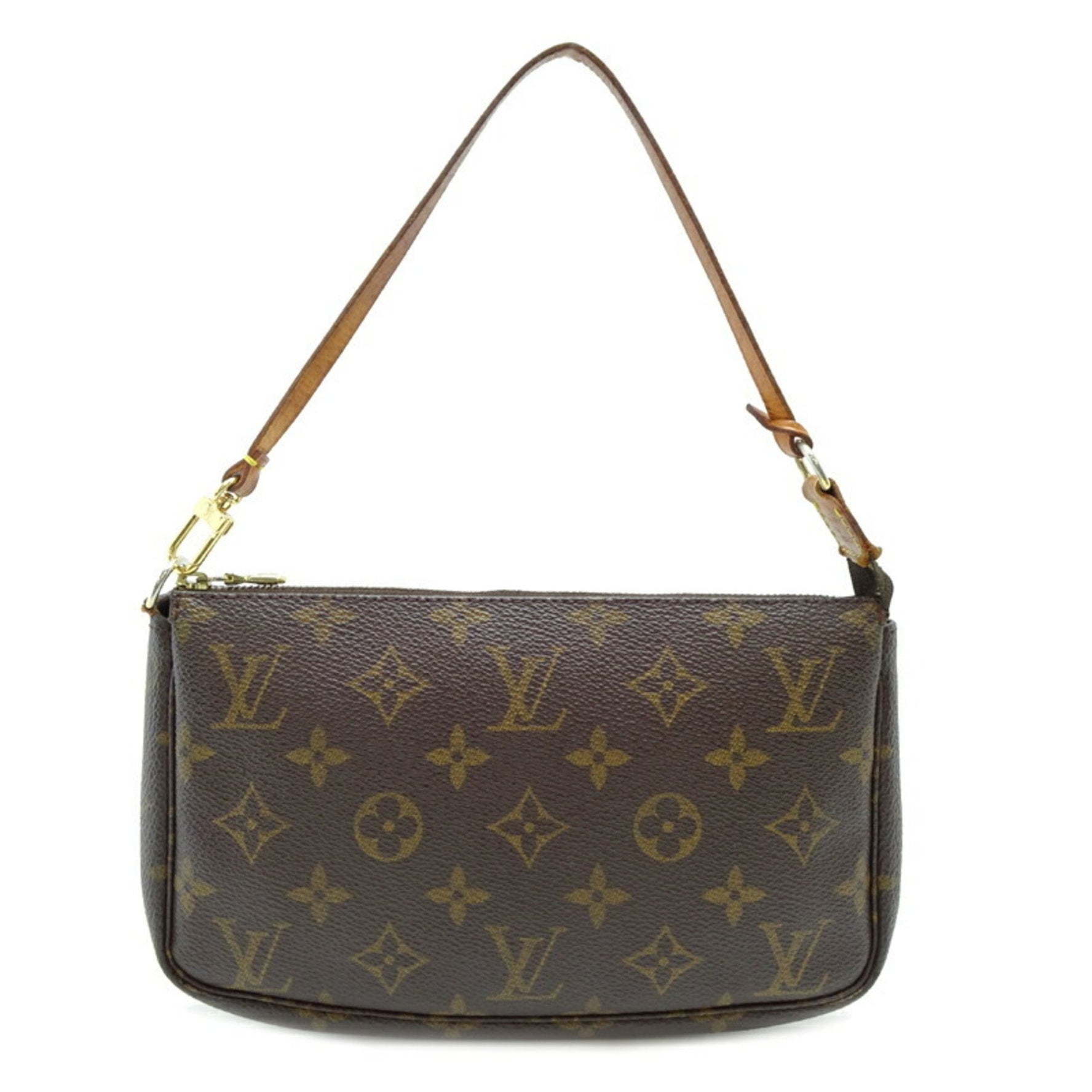 Louis Vuitton Pochette Accessoires Shoulder Bag Monogram Brown