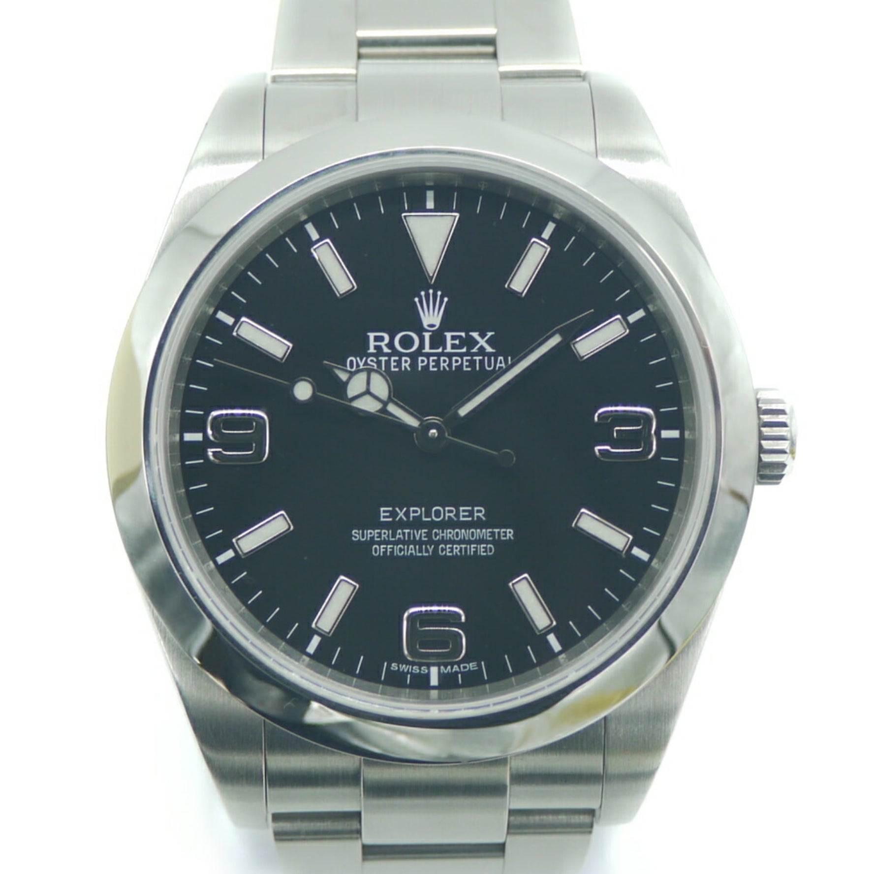 ROLEX Explorer 1 Random Roulette SS Automatic Watch Black Dial
