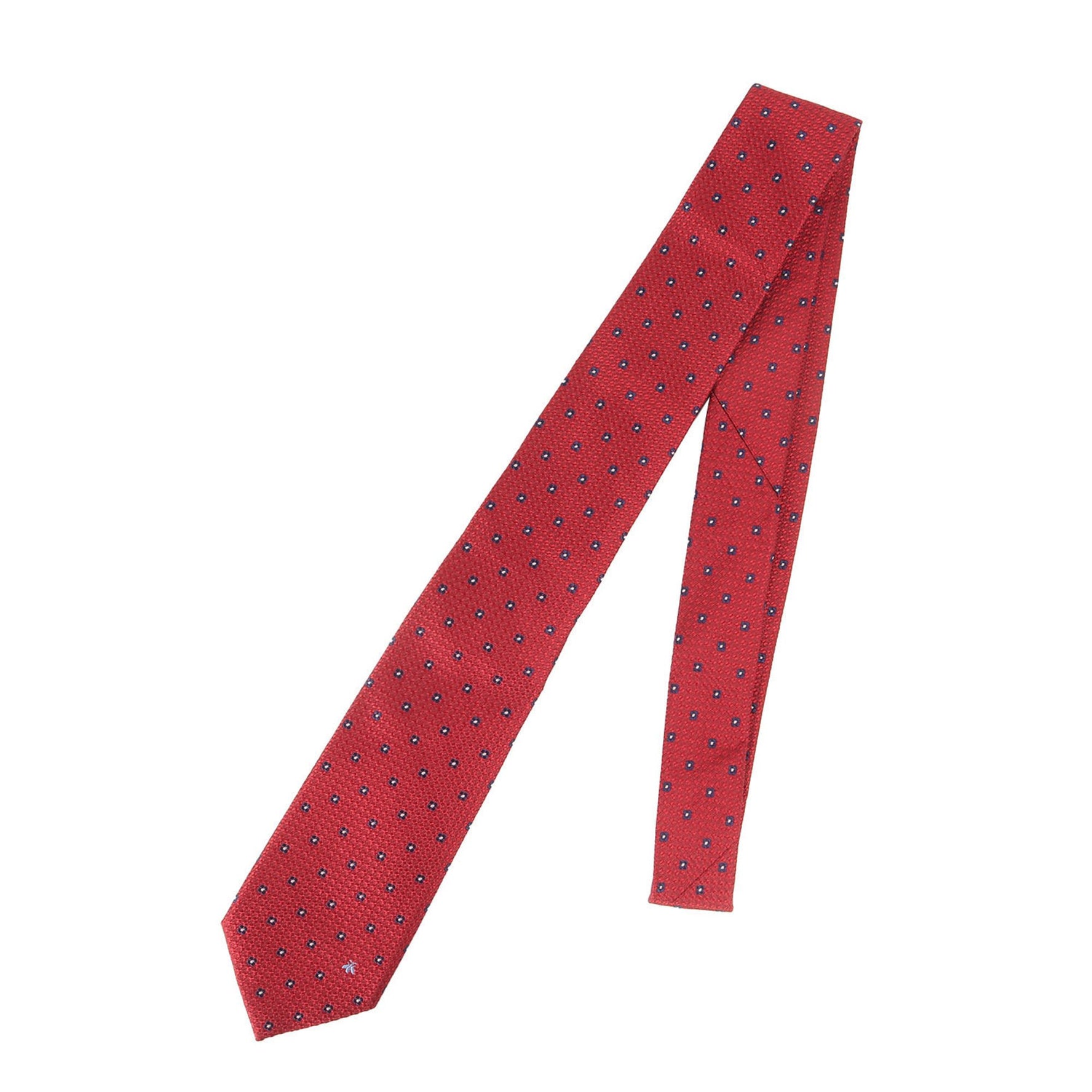 GUCCI Flower Monogram Silk Tie, Red, Size: 148 x