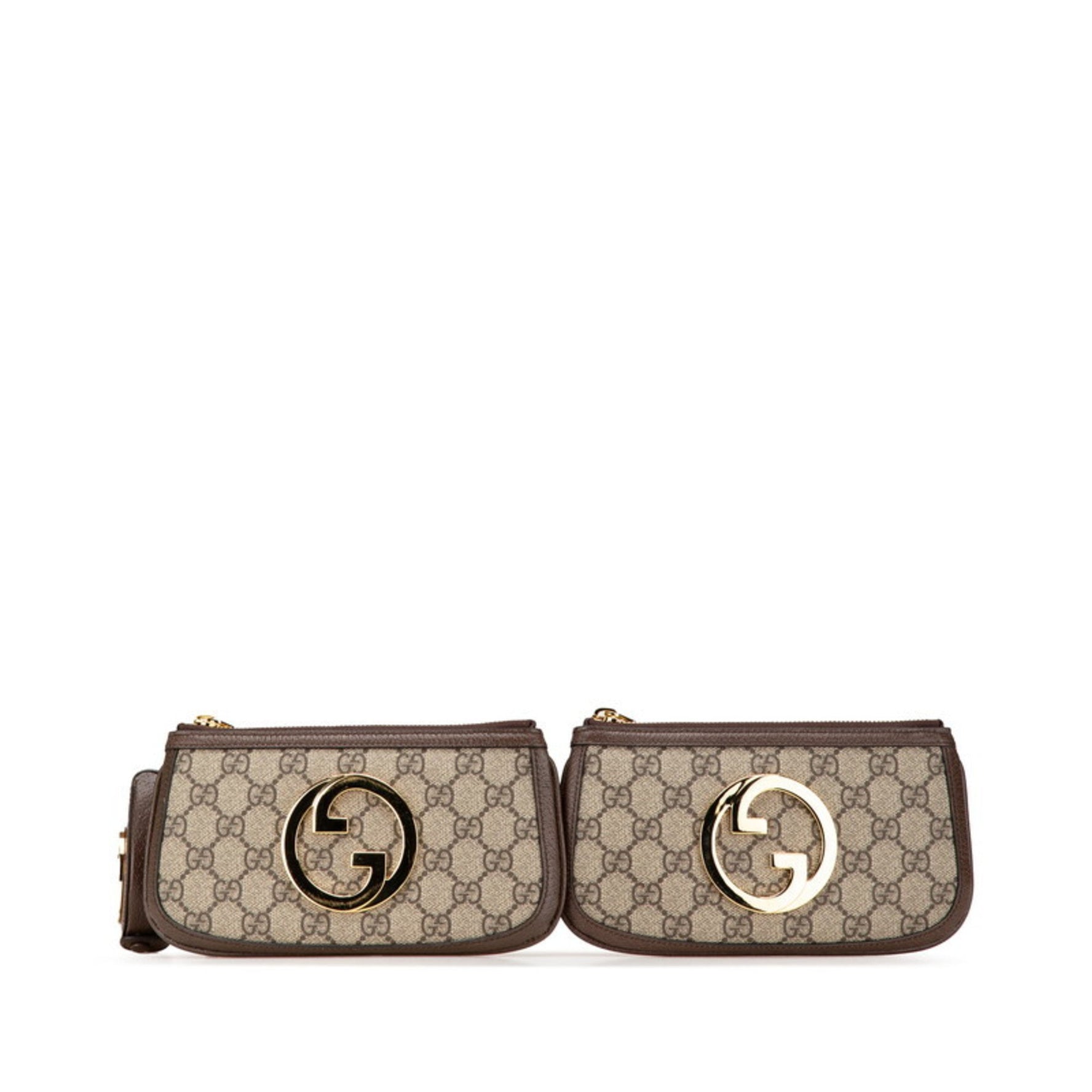 Gucci GG Supreme Blondie Body Bag/Waist Bag Brown PVC Leather Women's GUCCI