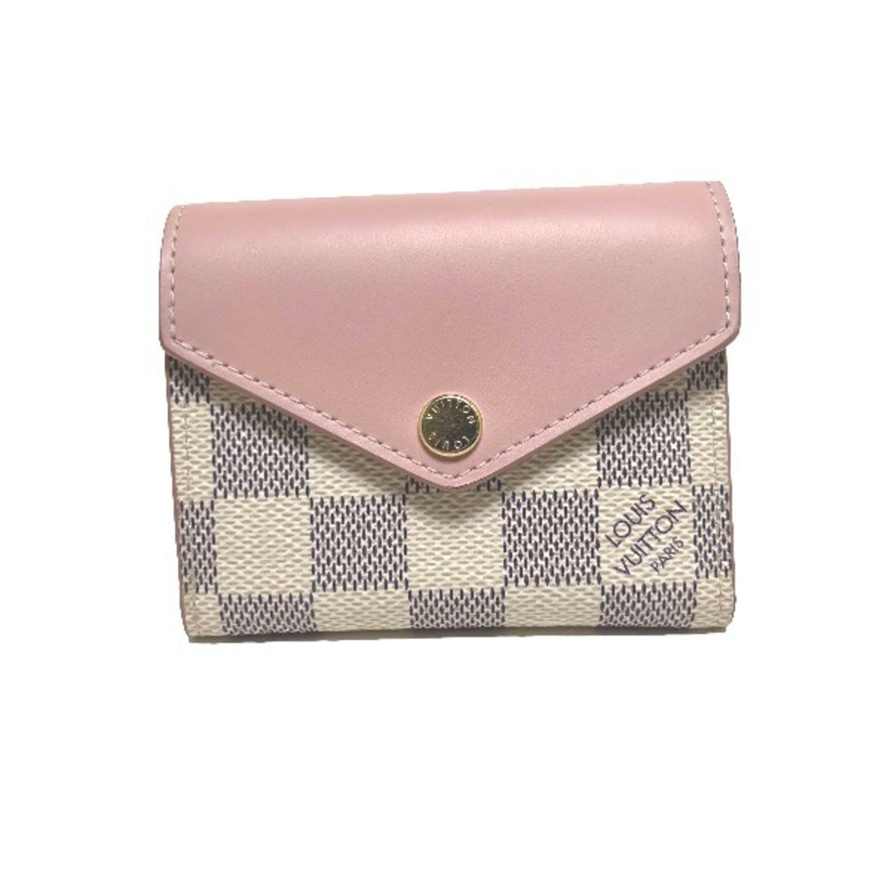 Louis Vuitton Portefeuil Zoe Damier Azur with coin purse Eau de tri-fold wallet LV