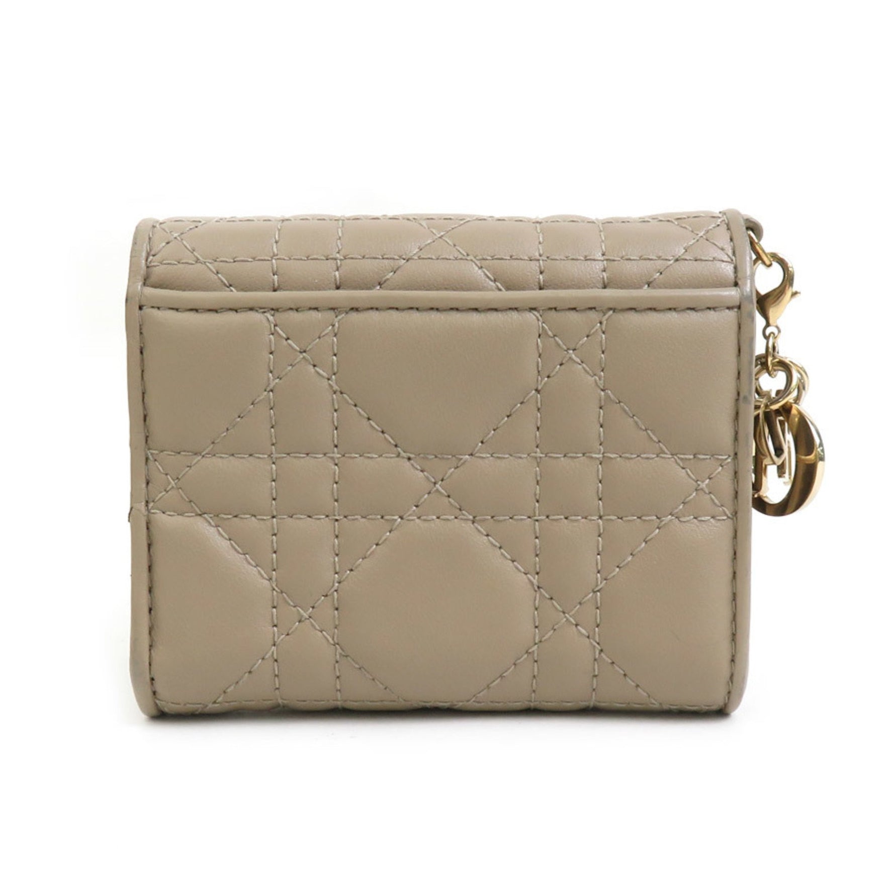 Christian Dior Tri-fold Wallet Leather