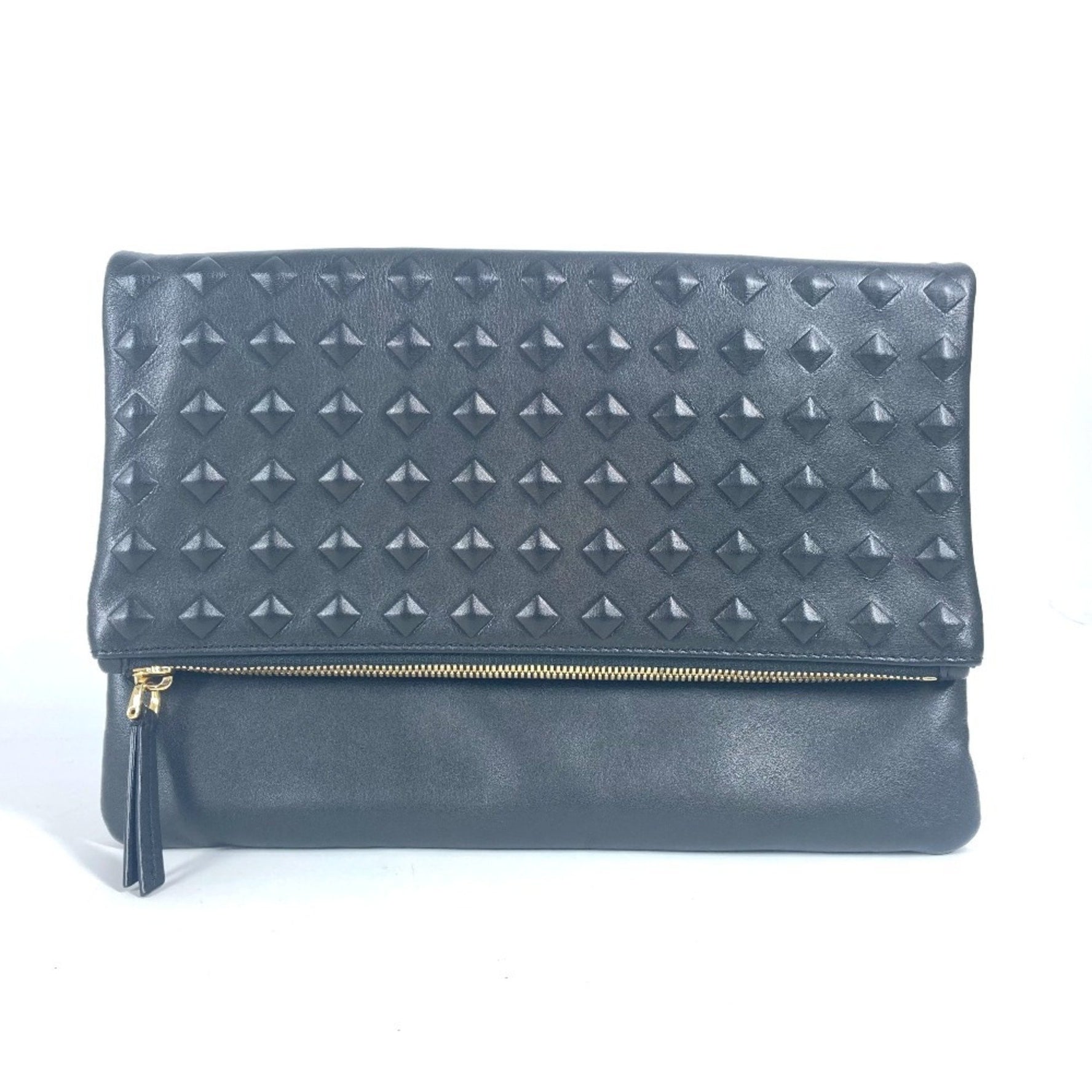 MCM Logo Bag Pouch Second Bi-fold Clutch Leather Men's