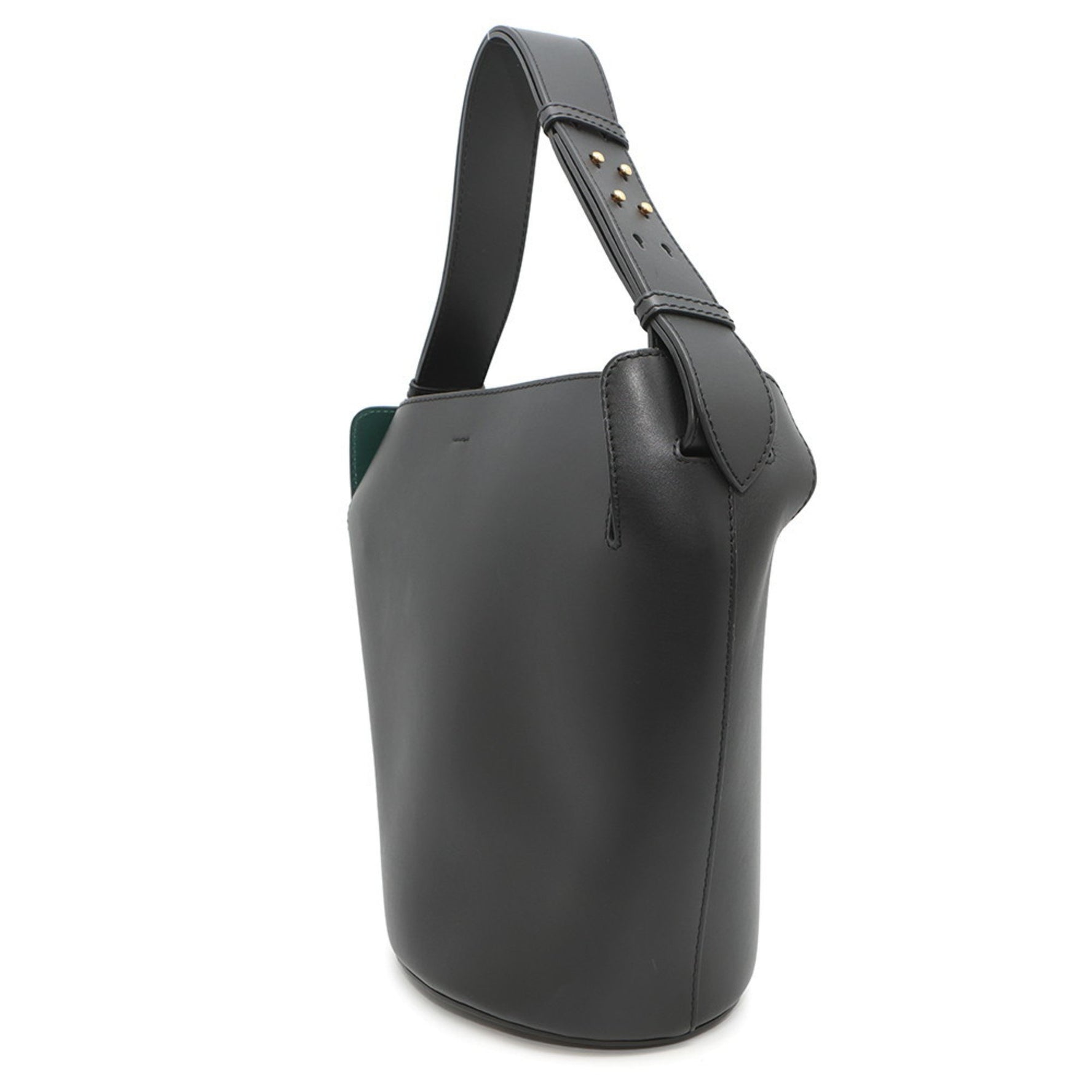 Burberry Shoulder Bag Bucket Calf Leather