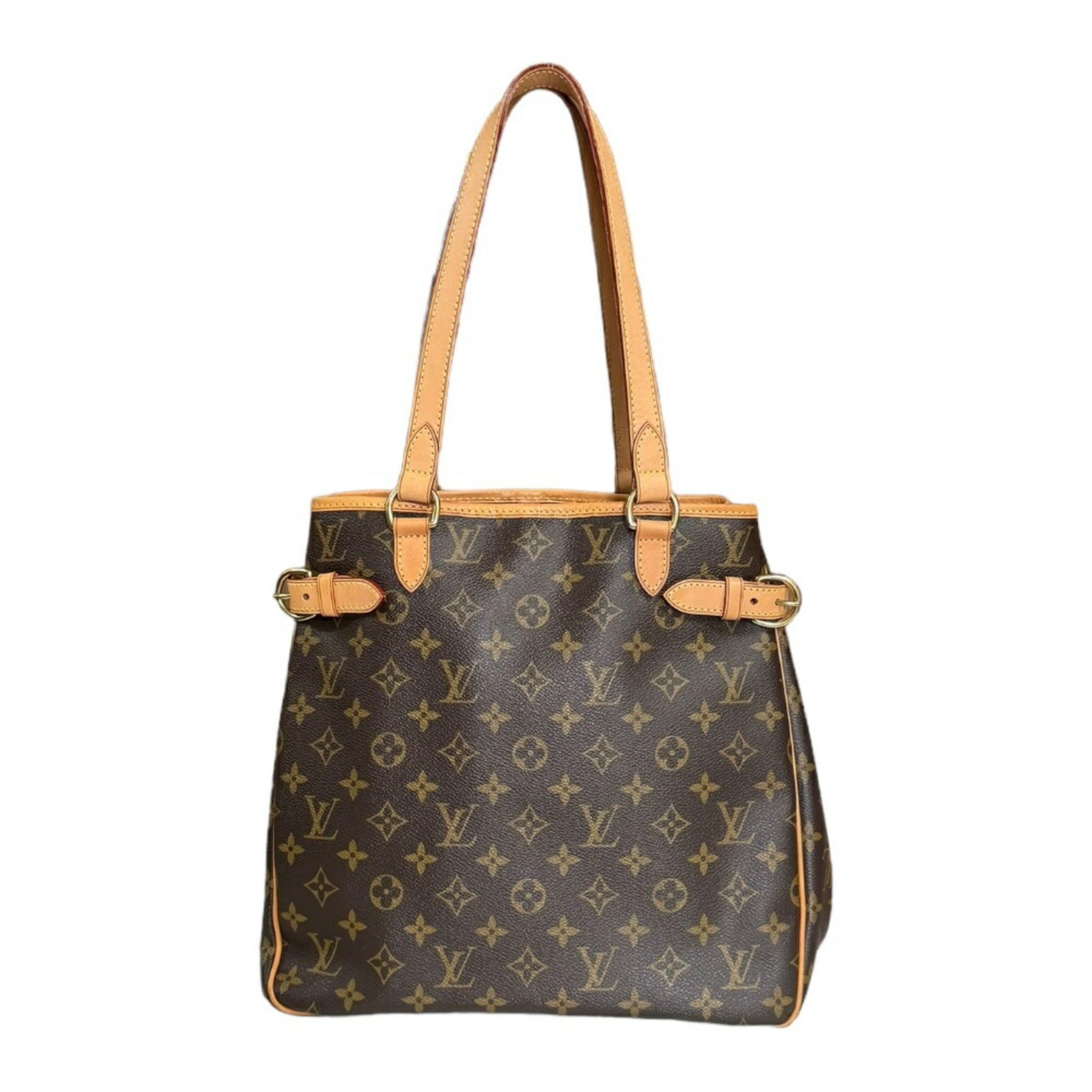 Louis Vuitton Batignolles Vertical Monogram Shoulder Bag Canvas