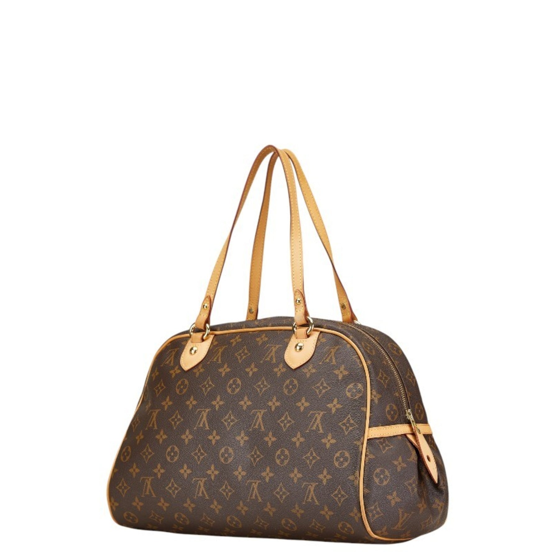 Louis Vuitton Monogram Montgreil GM Handbag M95566 Brown PVC Leather Women's LOUIS VUITTON