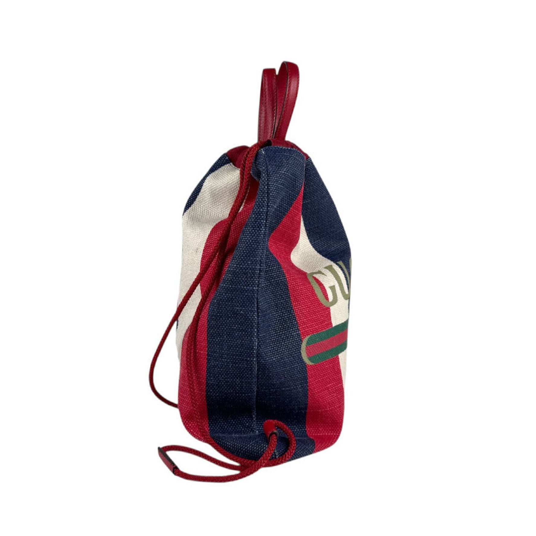 GUCCI Backpack Red x White Blue