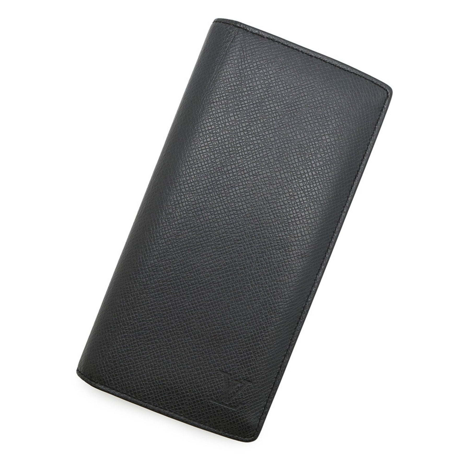 Louis Vuitton Taiga Portefeuille Brazza Long Wallet Black