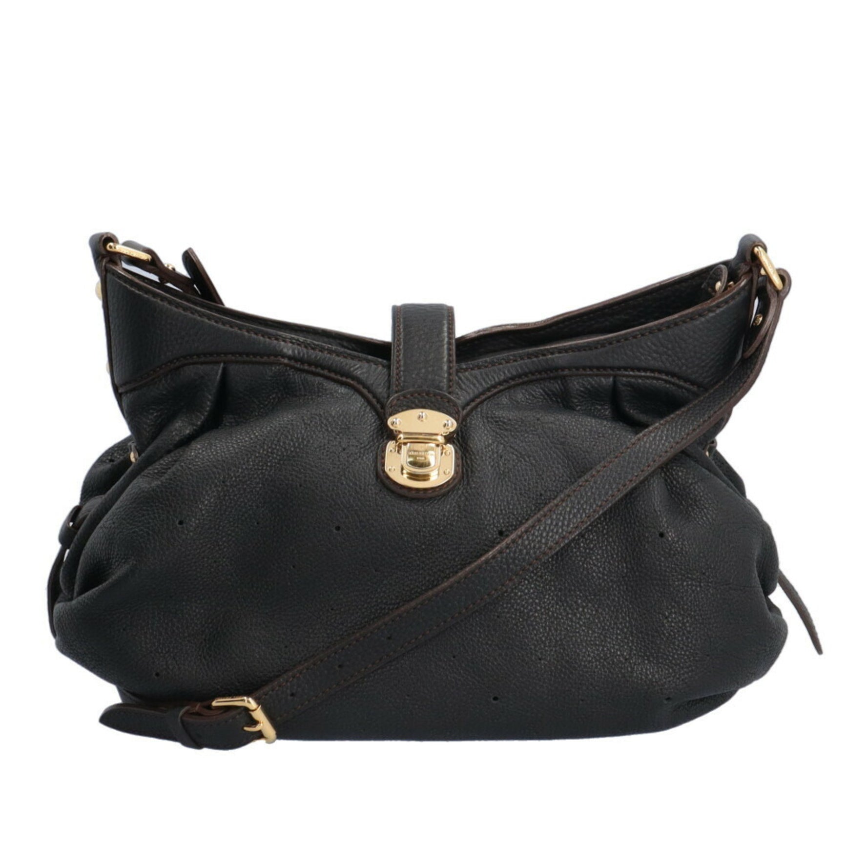 Louis Vuitton XS Mahina Shoulder Bag Monogram M95660 Black Women's LOUIS VUITTON