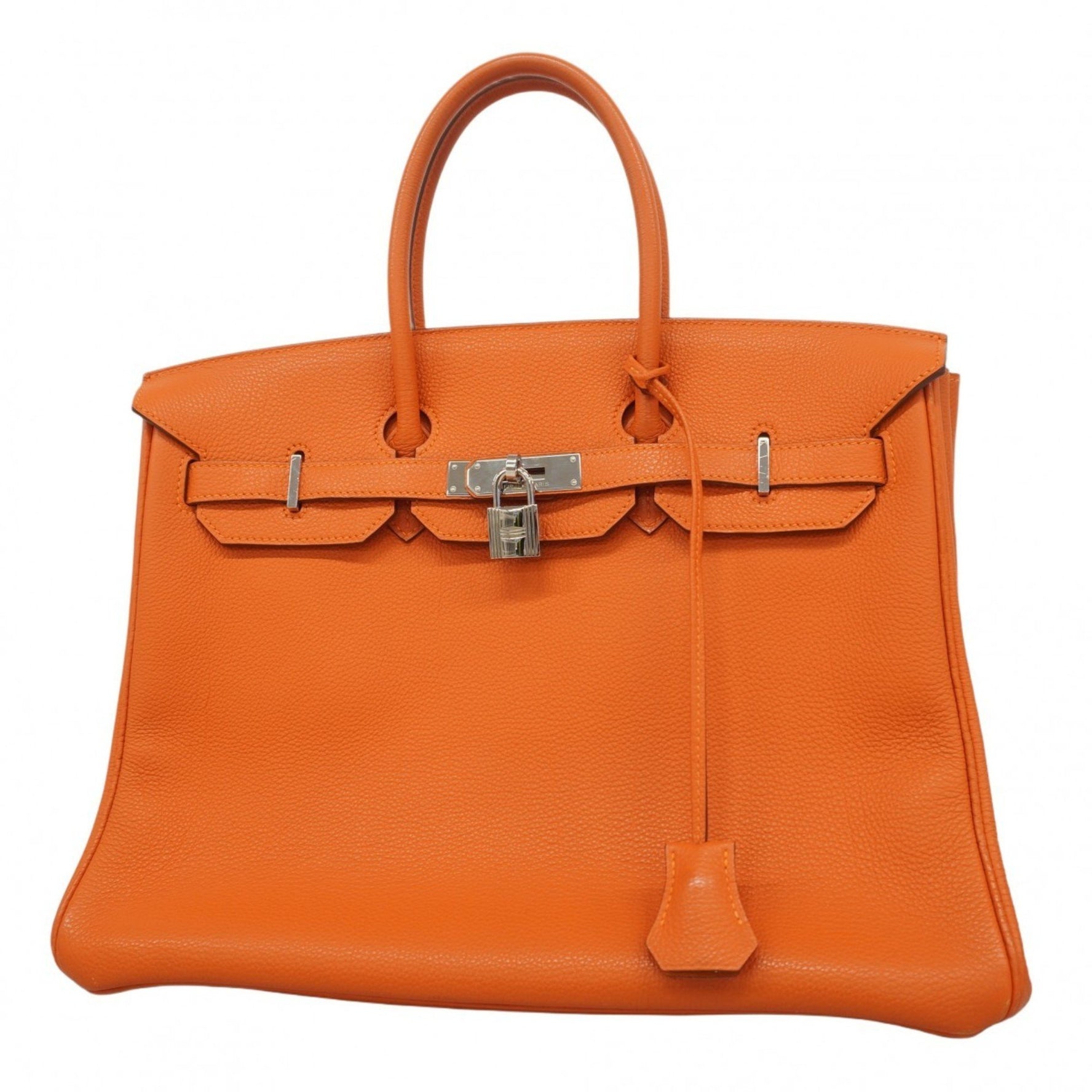Hermes handbag Birkin 35 Togo orange M engraved ladies