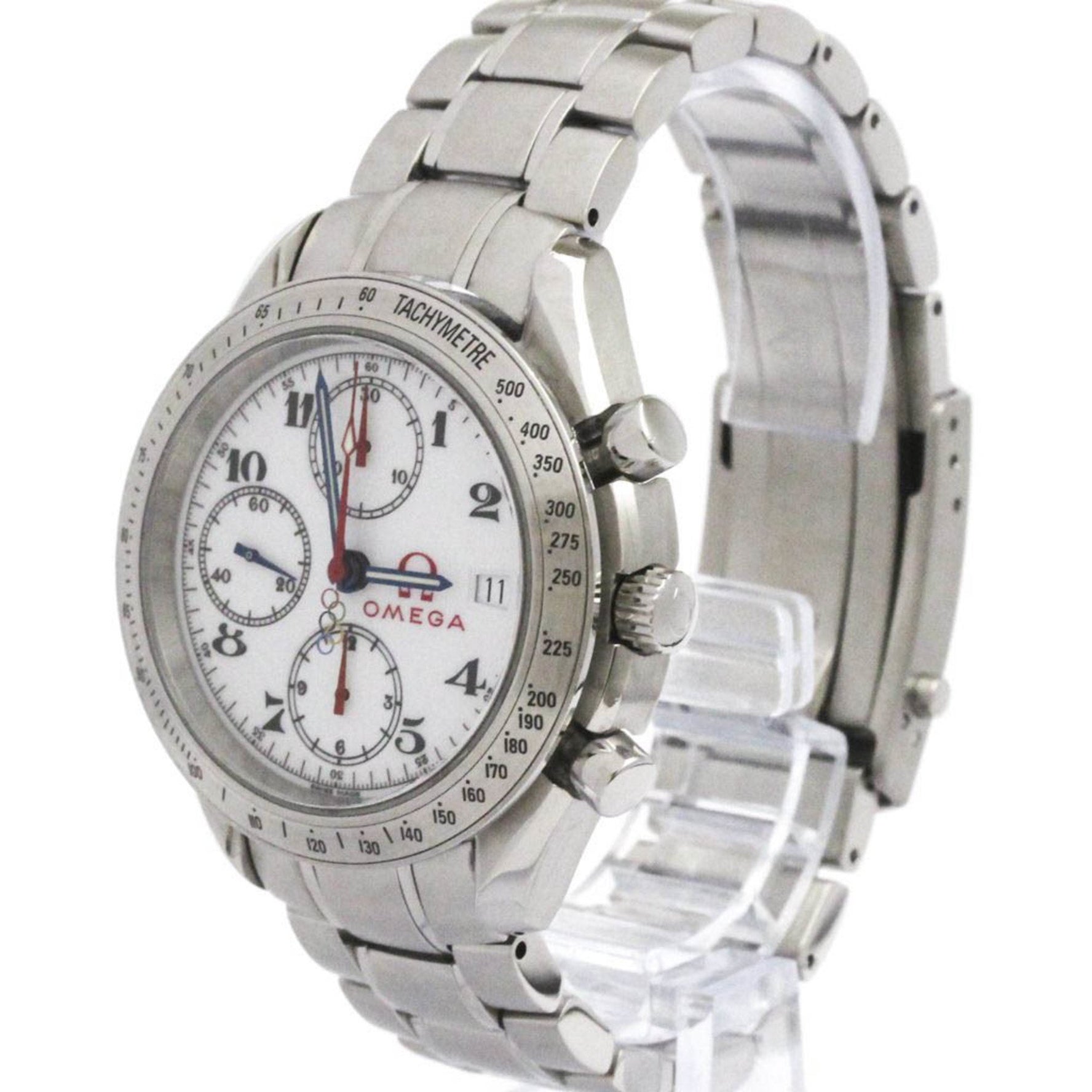 OMEGA Speedmaster Olympic Steel Watch 323.10.40.40.04.001 Polished