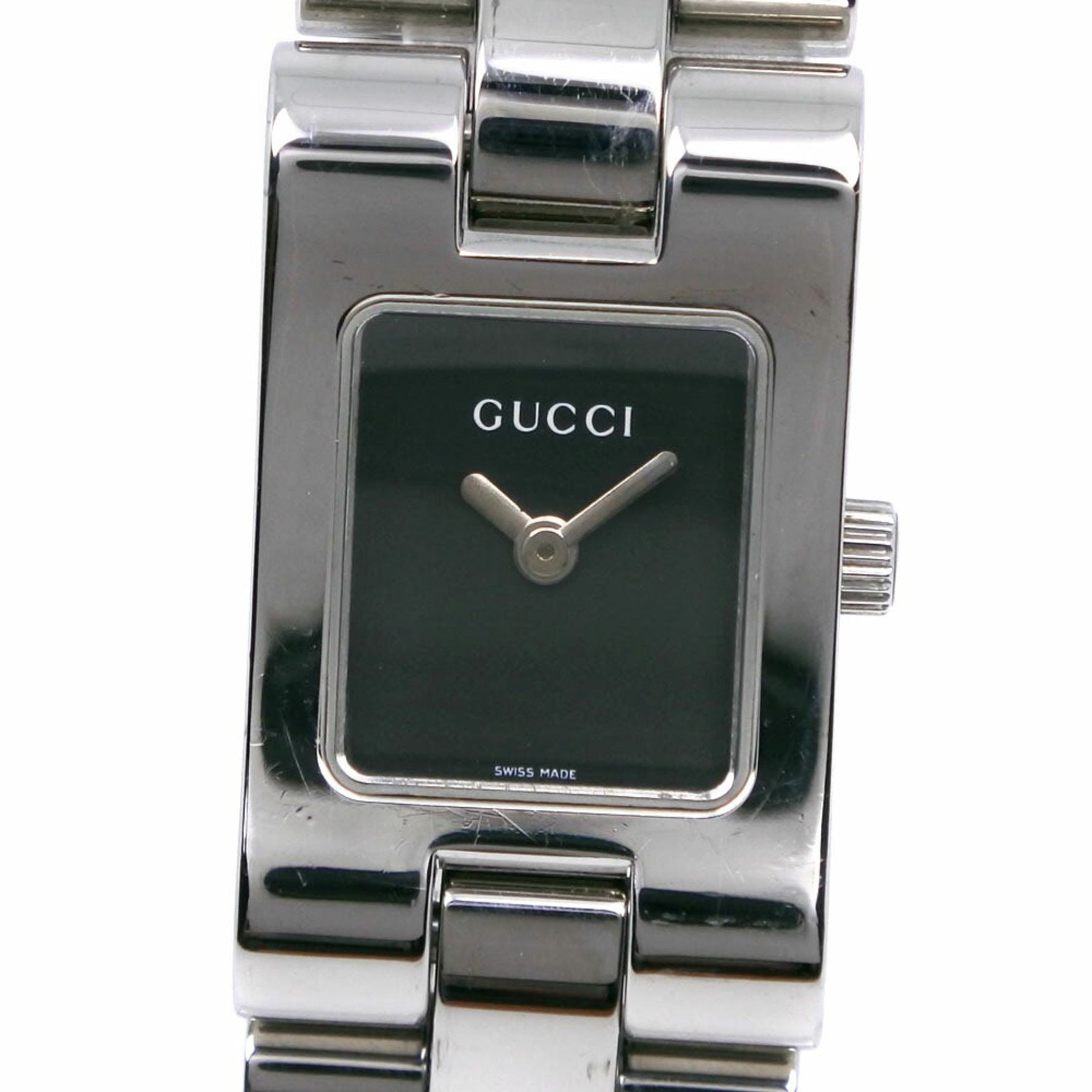 Gucci GUCCI Watch 2305L Stainless Steel Quartz Analog Display Black Dial Women's