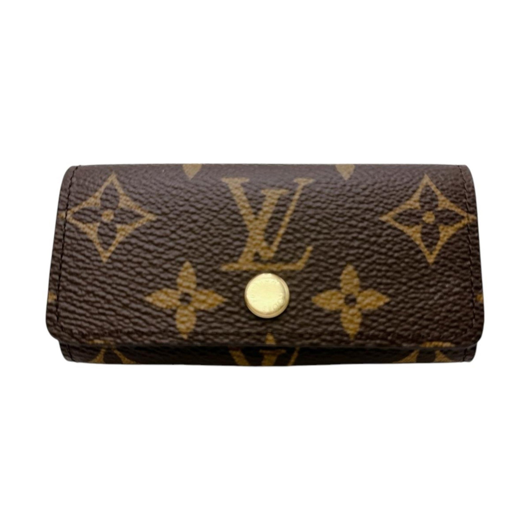 Louis Vuitton Key Case for 4 Keys Monogram Multicle Canvas Brown