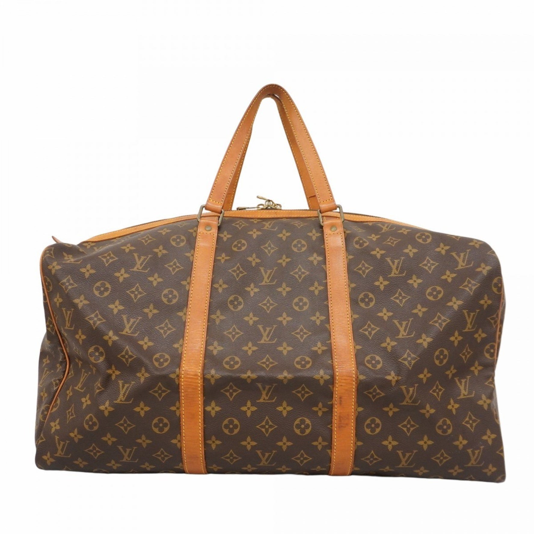 Louis Vuitton Monogram Sax Spool 55 Boston Bag M41622 Brown Men's/Women's