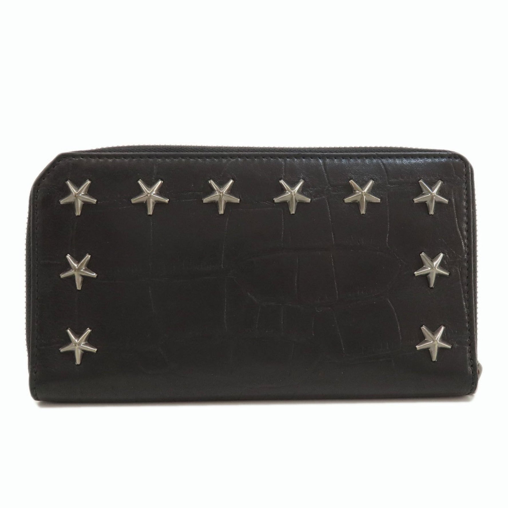 Jimmy Choo Star Studs Long Wallet Leather