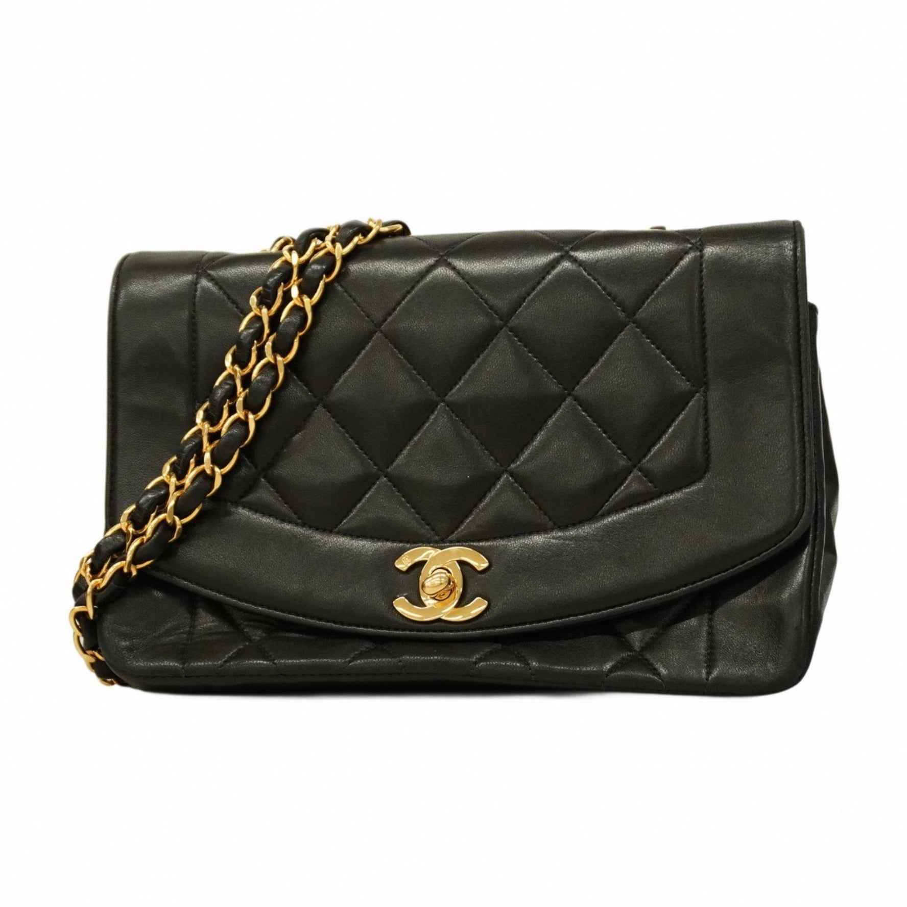 Chanel Diana Shoulder Bag, Chain Lambskin