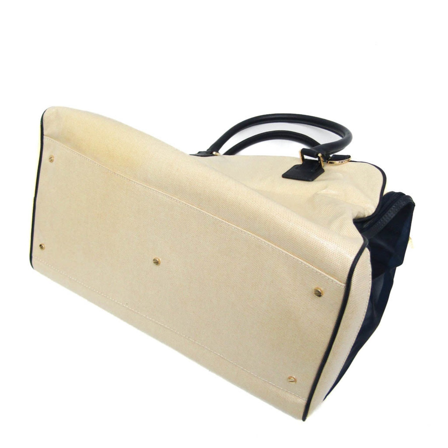 Tory Burch Pet Carrier Bag Women,Men PVC,Mesh Boston Bag Beige,Navy