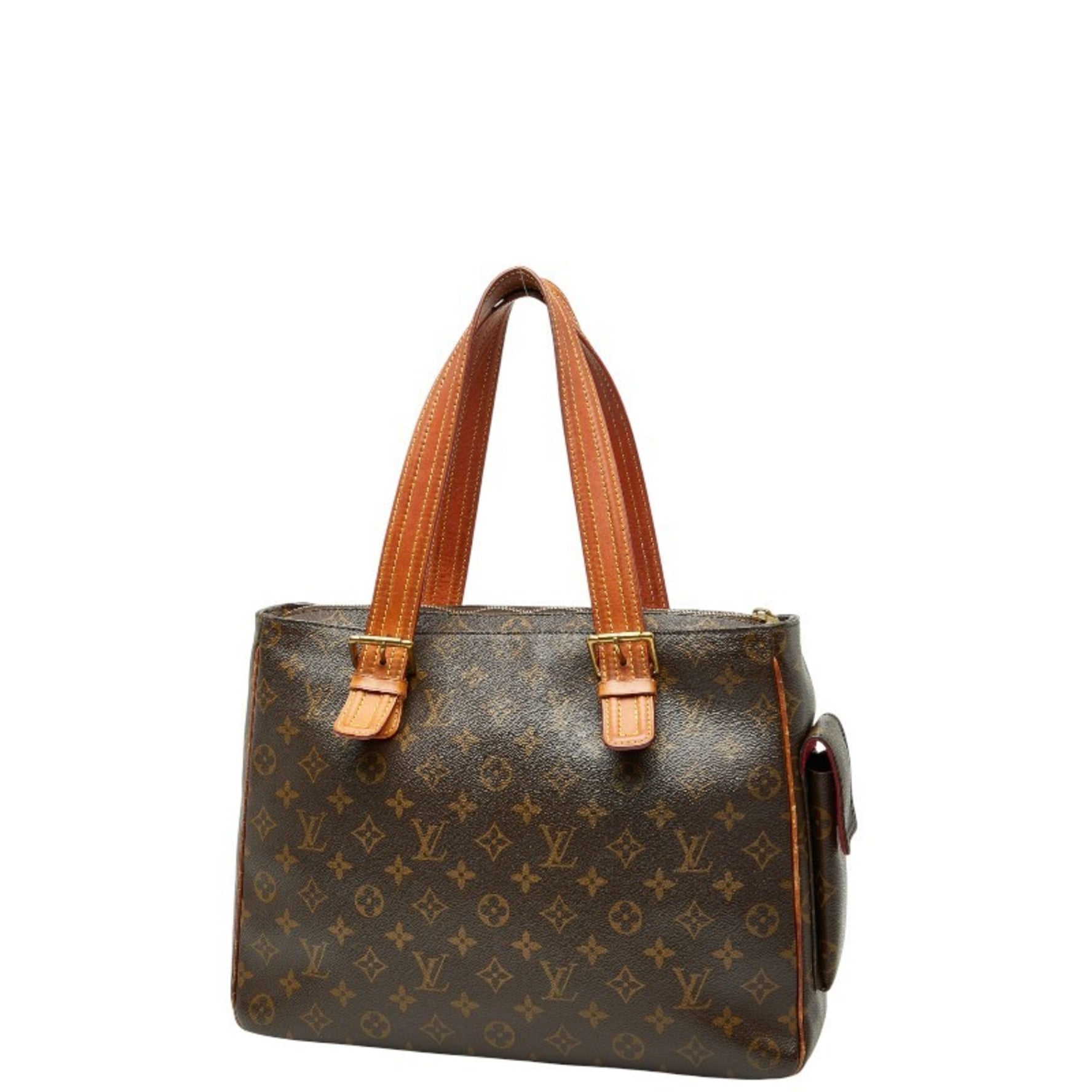 Louis Vuitton Monogram Multiply Cite Tote Bag Handbag Brown Leather LOUIS VUITTON