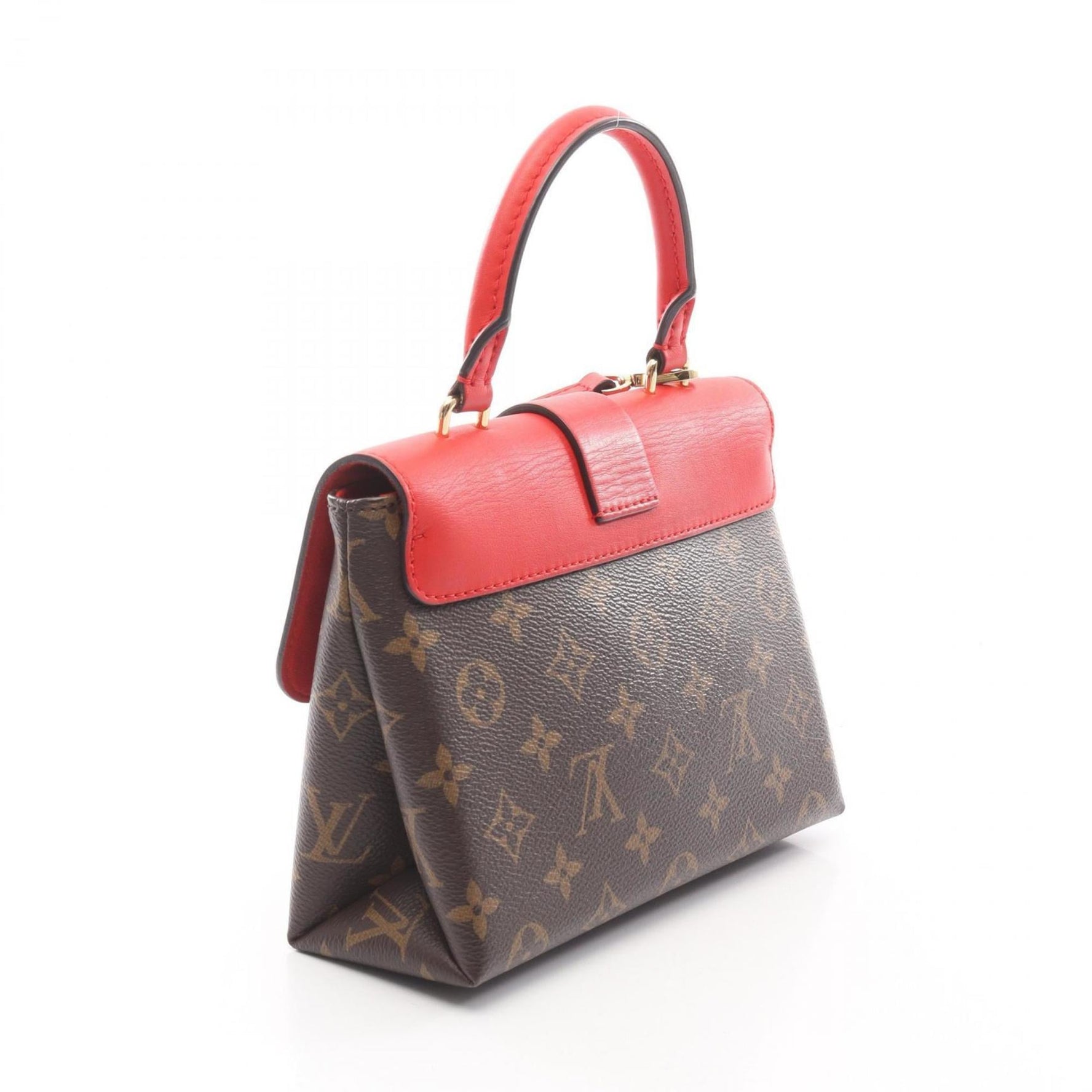 Louis Vuitton Rocky BB Monogram Coquelicot Handbag, Coated Canvas and Leather, Brown Red