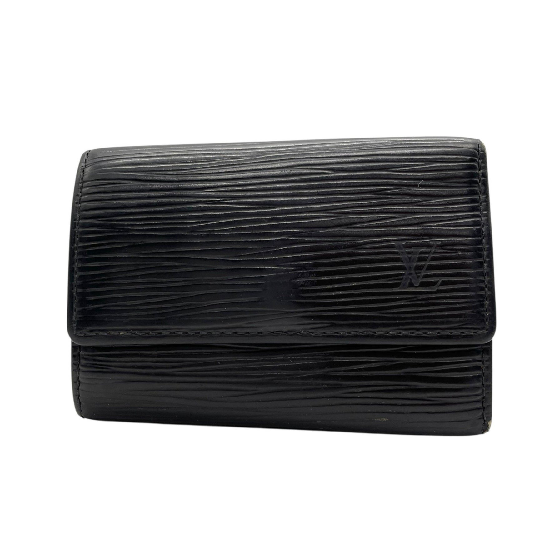 Louis Vuitton 6 Key Holder Epi Leather Noir Black with Gold Hardware