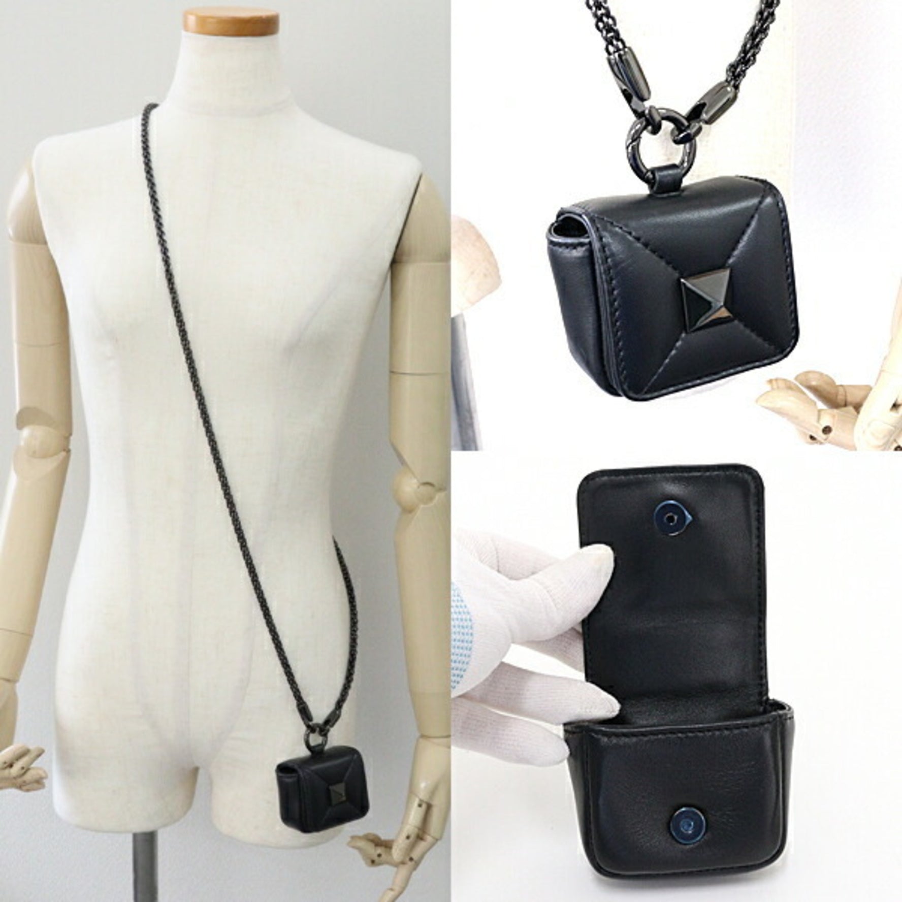 Valentino Garavani Valentino VALENTINO Airpods case lambskin unused