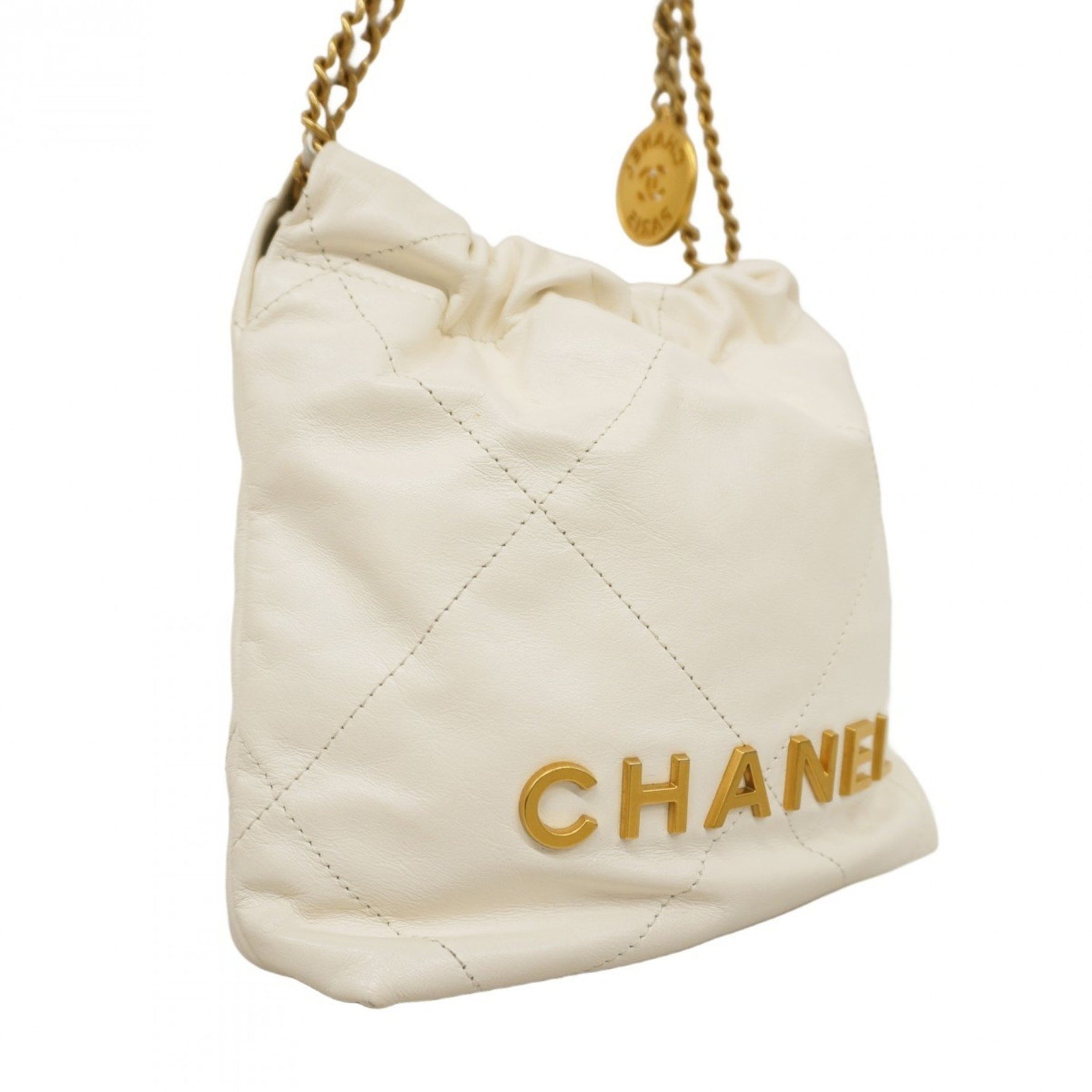 Chanel Shoulder Bag Chain 22 Leather