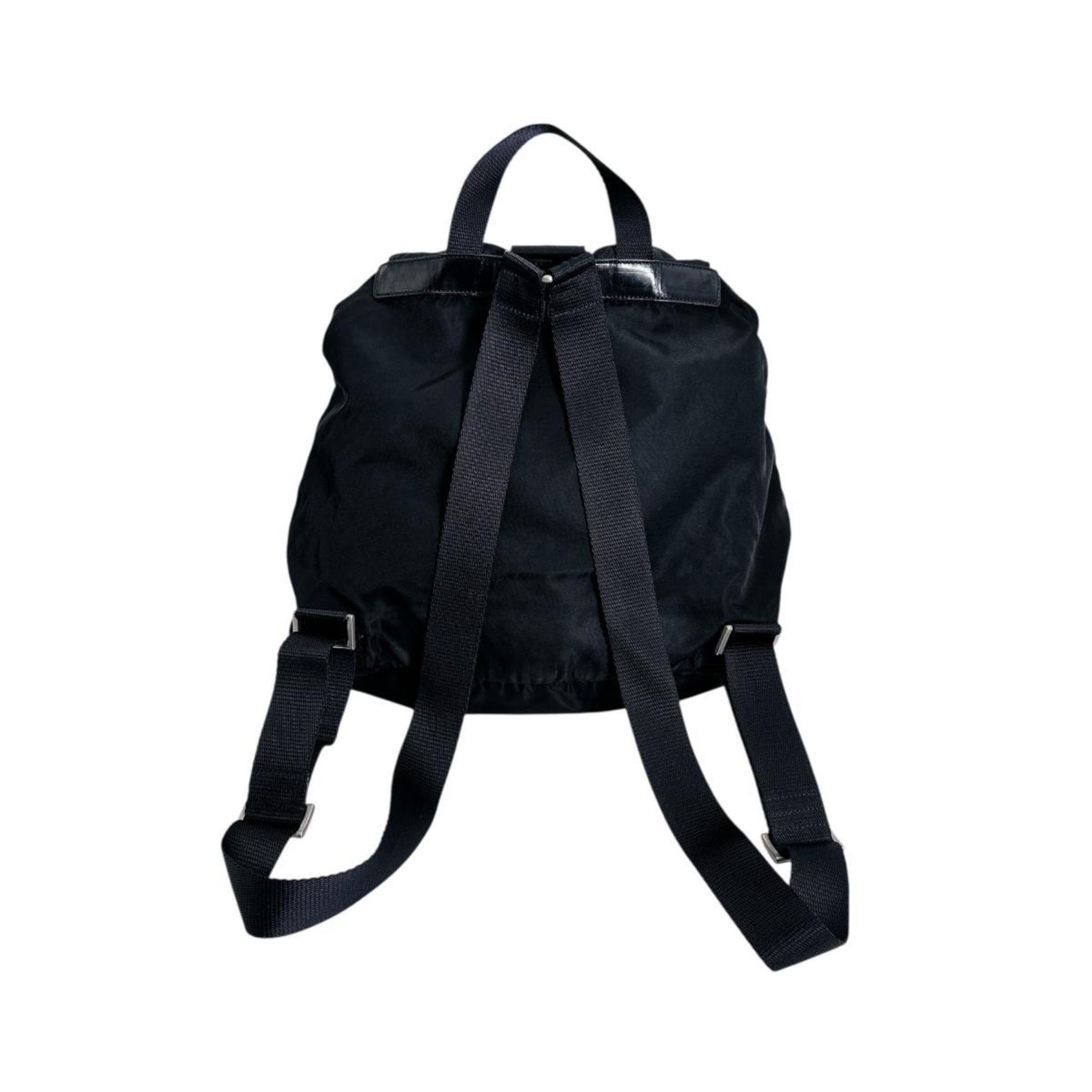 Prada Triangle Logo Backpack in Nylon