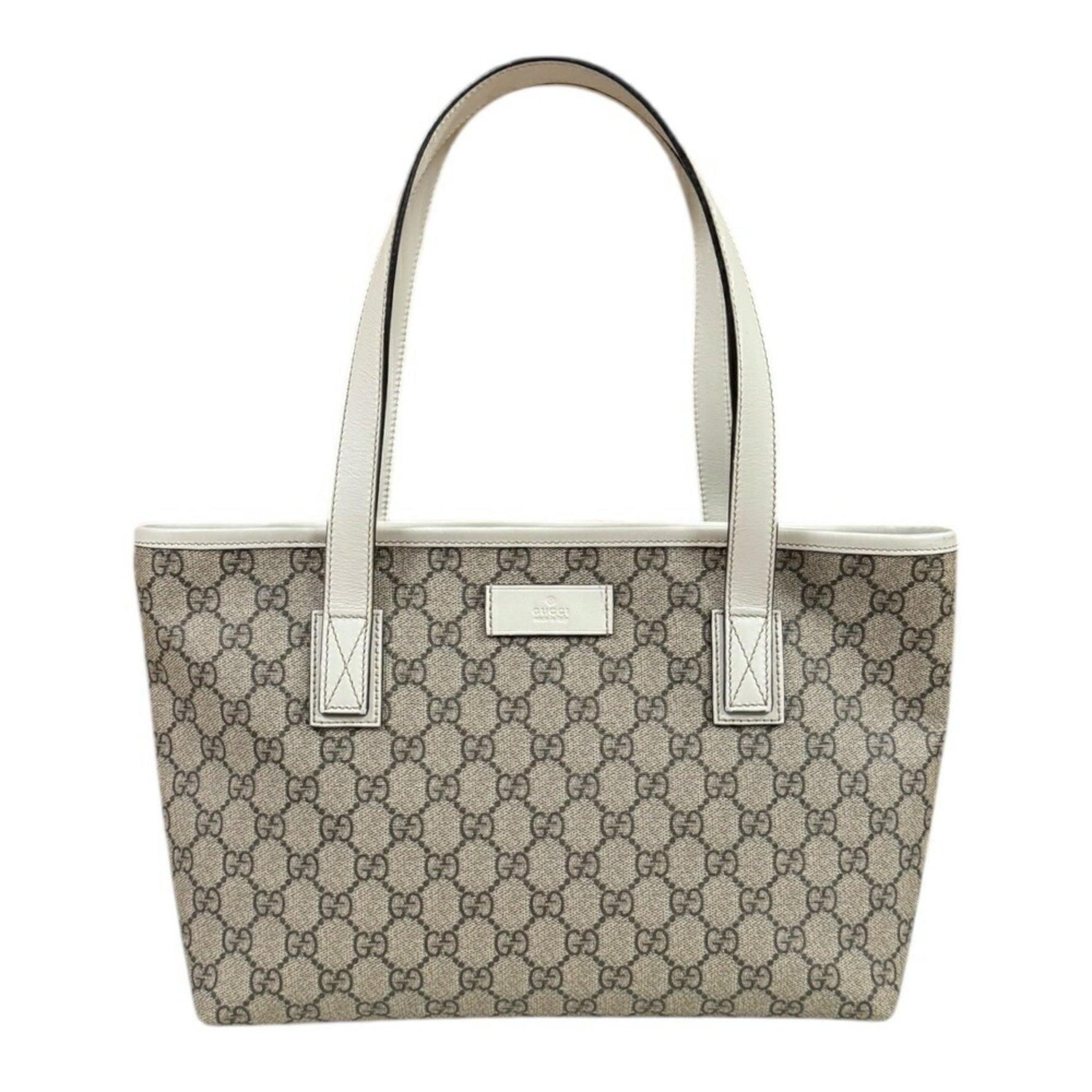 Gucci GG Supreme Tote Bag Canvas Beige