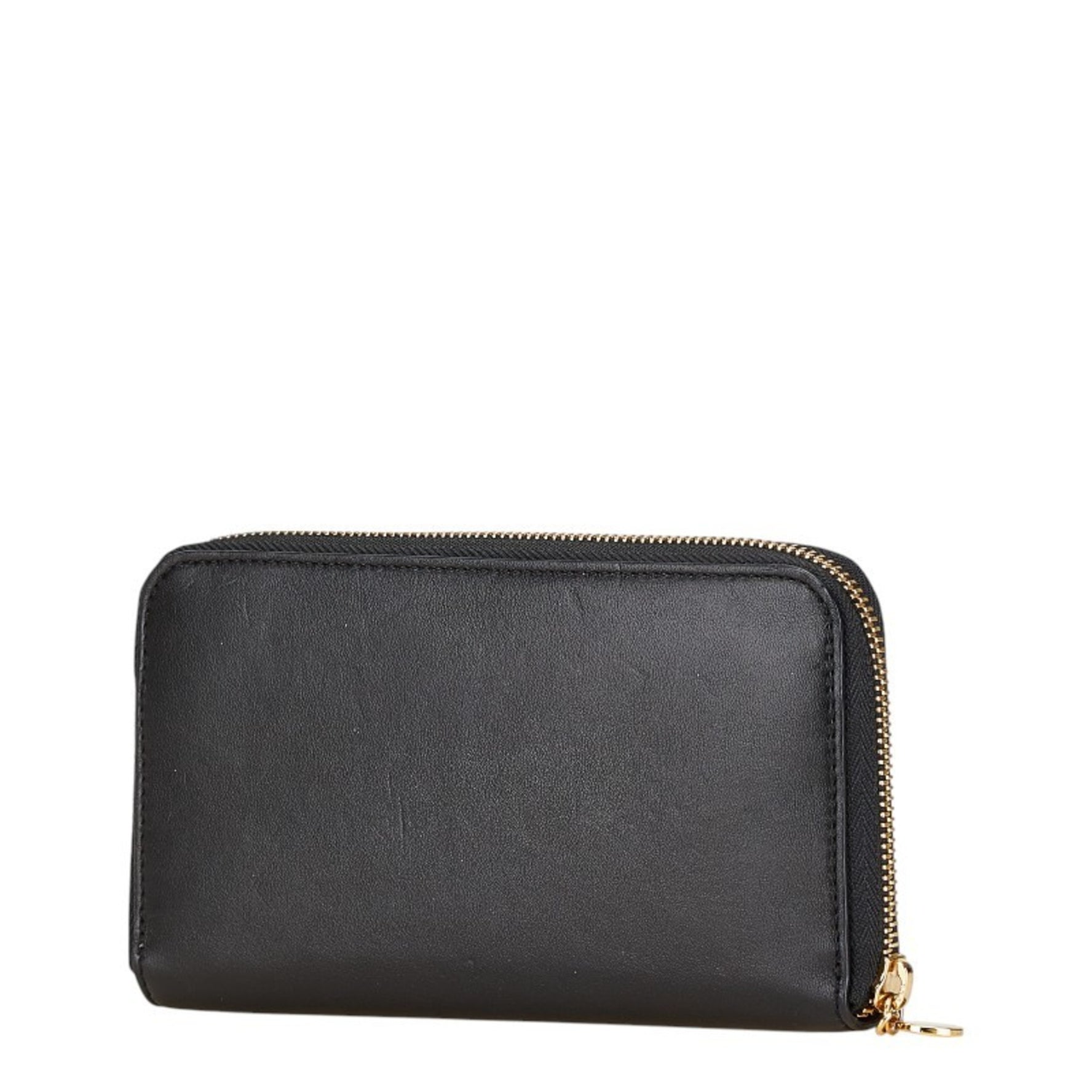Stella McCartney Perforated Round Long Wallet Leather