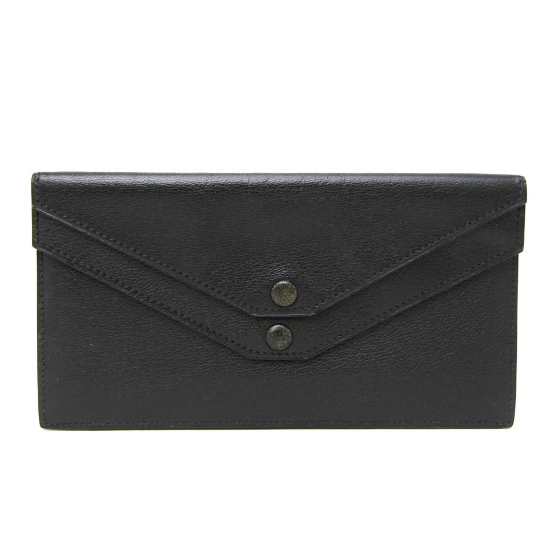 Hermes Flap Wallet Men,Women Chevre Leather Long Wallet (bi-fold)