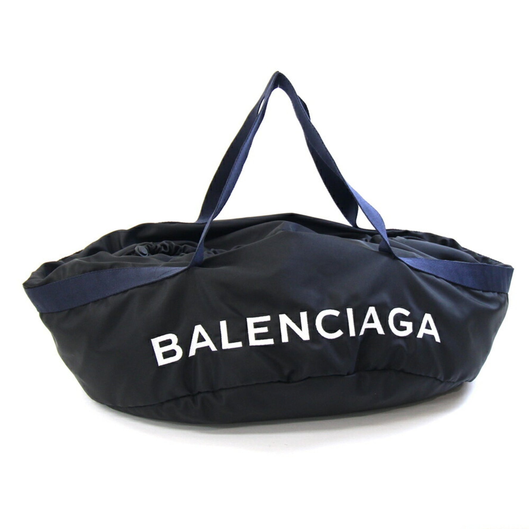 Balenciaga Boston Bag Wheels Black Navy Nylon Large Women's Men's BALENCIAGA
