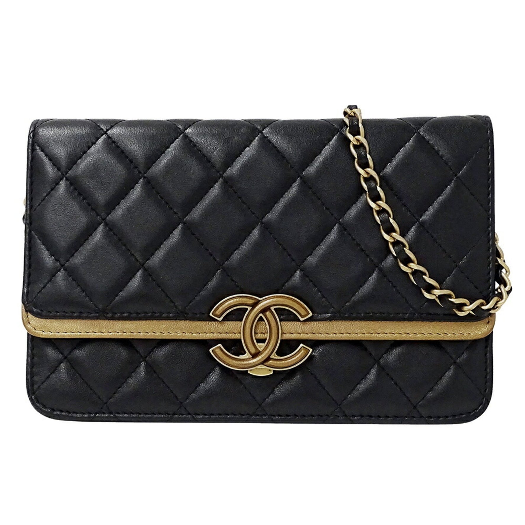 CHANEL Wallet Matelasse Shoulder Lambskin Chain