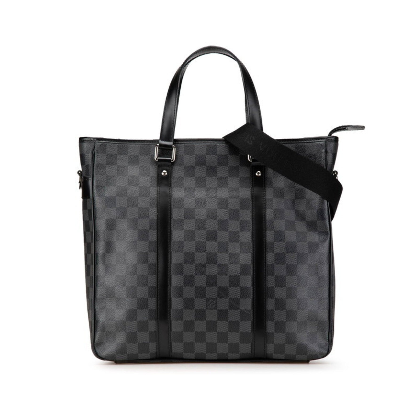 Louis Vuitton Damier Graphite Tadao PM Handbag Shoulder Bag PVC Leather
